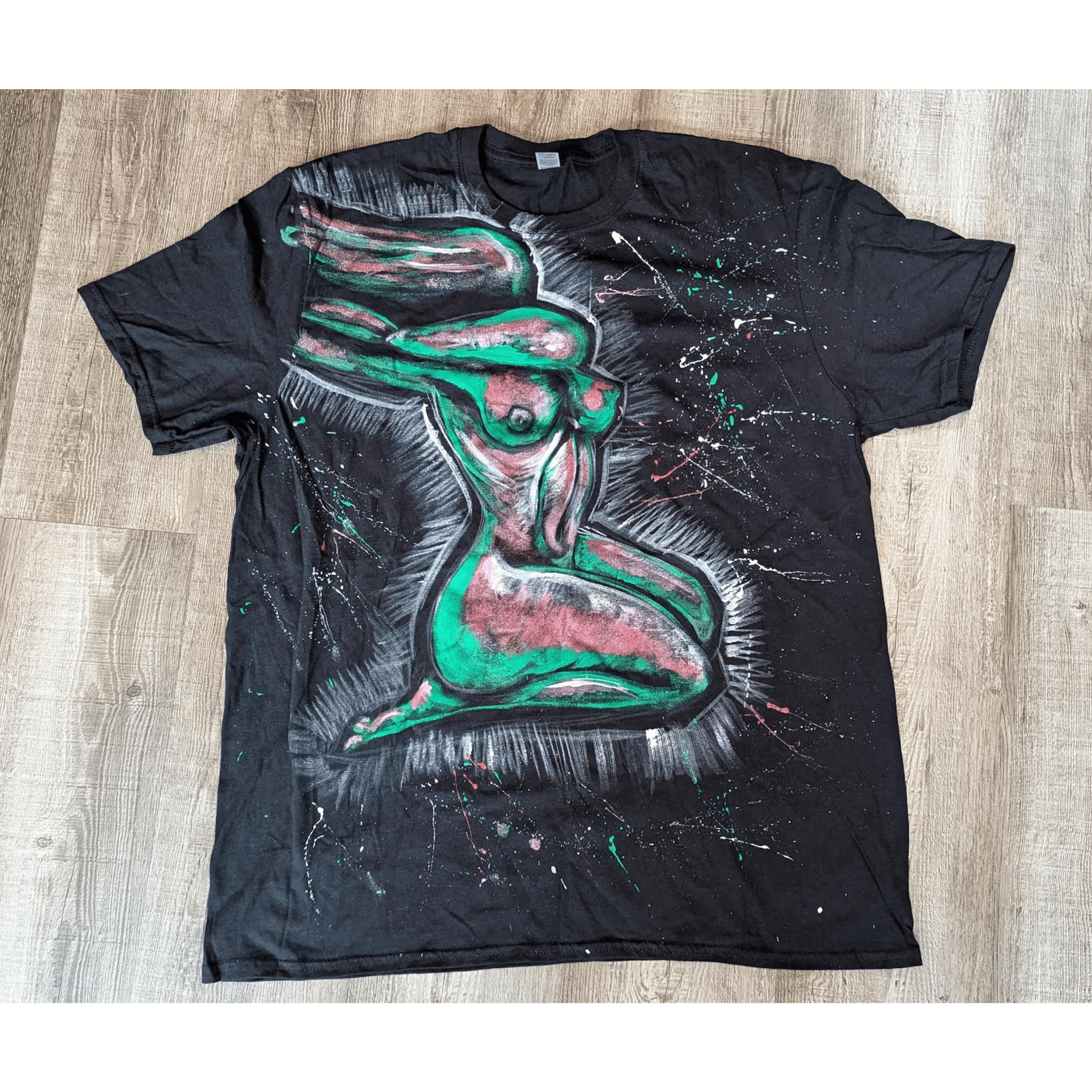 Other Handpainted Woman T-Shirt Size US L / EU 52-54 / 3 - 1 Preview