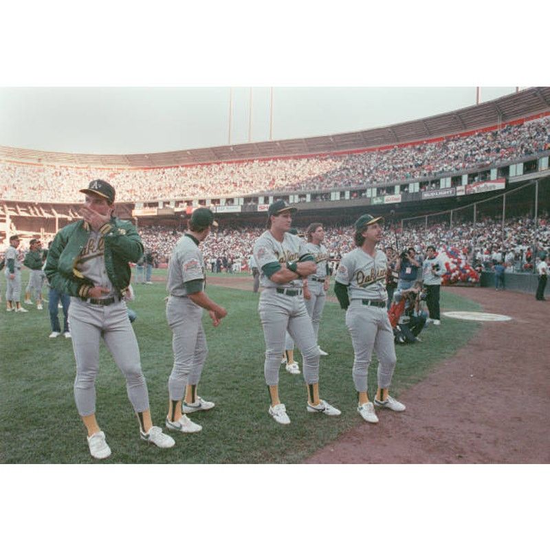 MLB × Starter Oakland A's 90s STARTER satin bomber XL green MLB vintage Size US XL / EU 56 / 4 - 13 Thumbnail