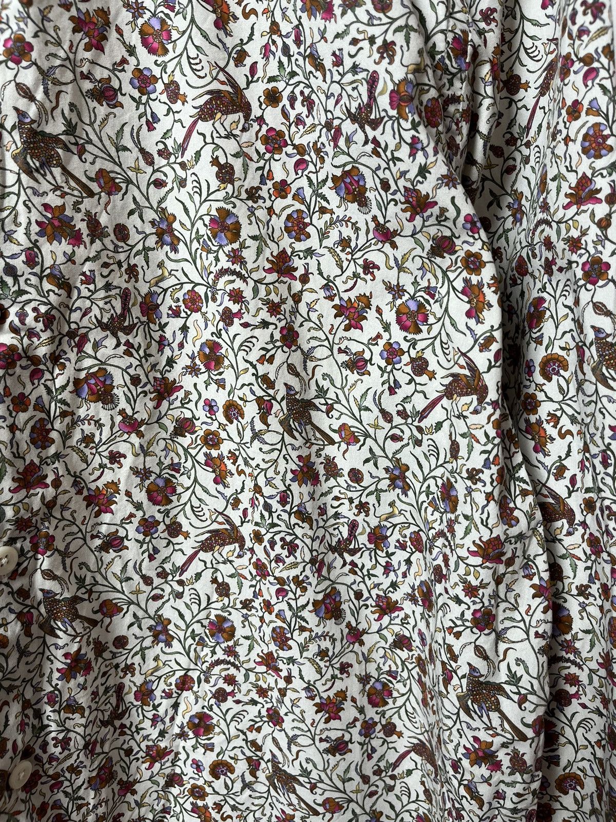 New & Lingwood New Lingwood Cotton Overprint Shirt Button Up Size US XL / EU 56 / 4 - 4 Thumbnail