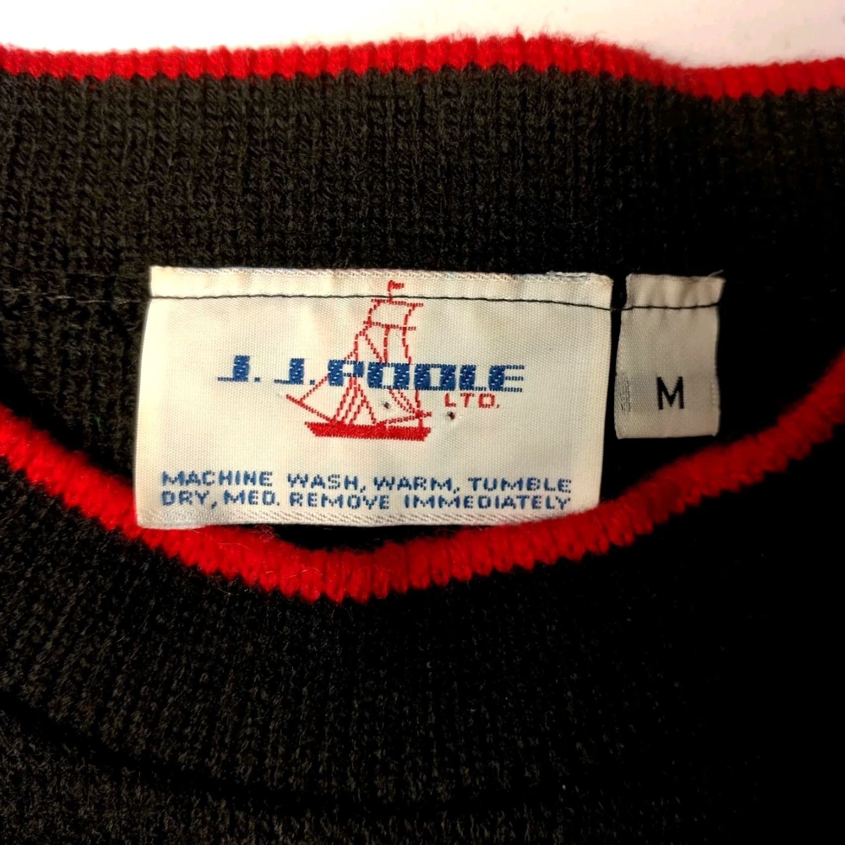 Vintage VINTAGE J.J. Poole Ugly Christmas Sweater Women's Pullover M Black Glitter Snow Village Grannycore Holiday Womens Size M / US 6-8 / IT 42-44 - 3 Thumbnail