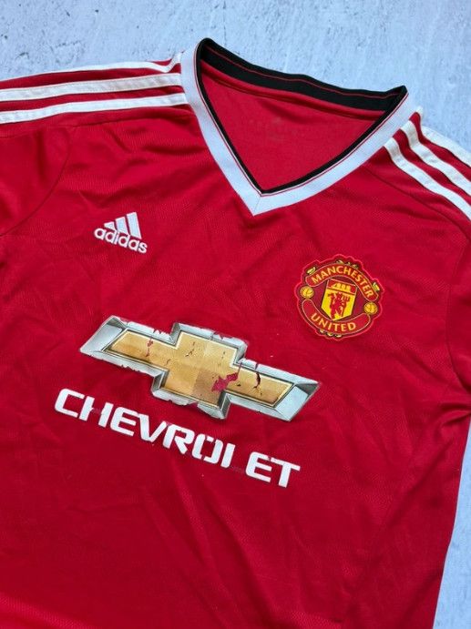 Adidas Manchester United Adidas Red Home 15/16 Jersey Men's T-shirt Size US M / EU 48-50 / 2 - 2 Thumbnail