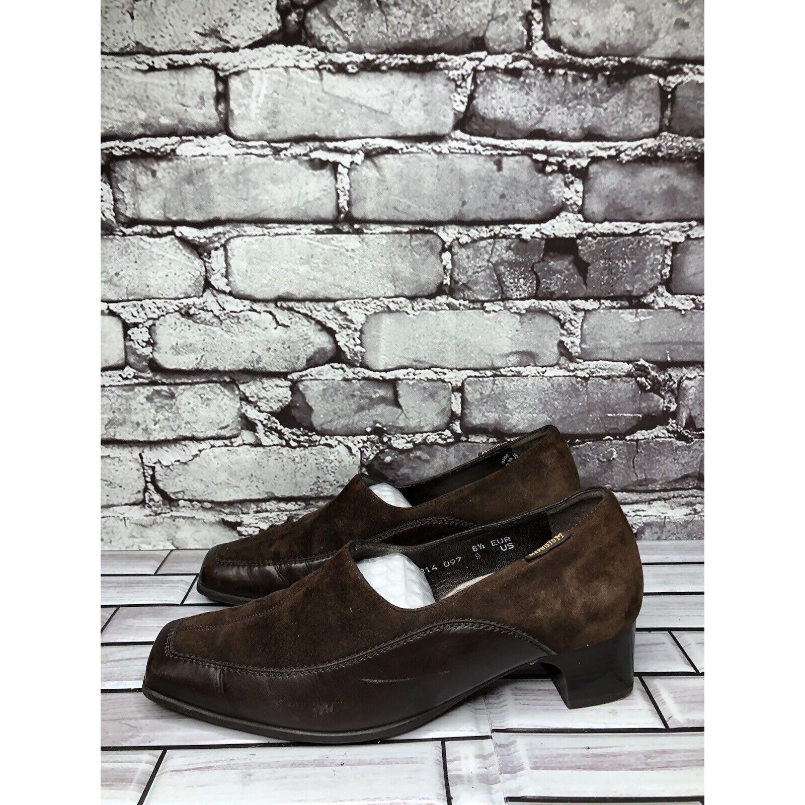 Mephisto Mephisto Brown Suede Leather Square Toe Split Toe Loafers He Size US 9 / IT 39 - 21 Thumbnail
