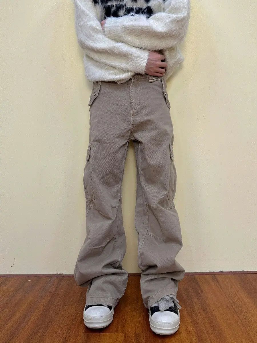 Japanese Brand × Jean Gray Cargo Stacked Pants Size US 34 / EU 50 - 3 Thumbnail