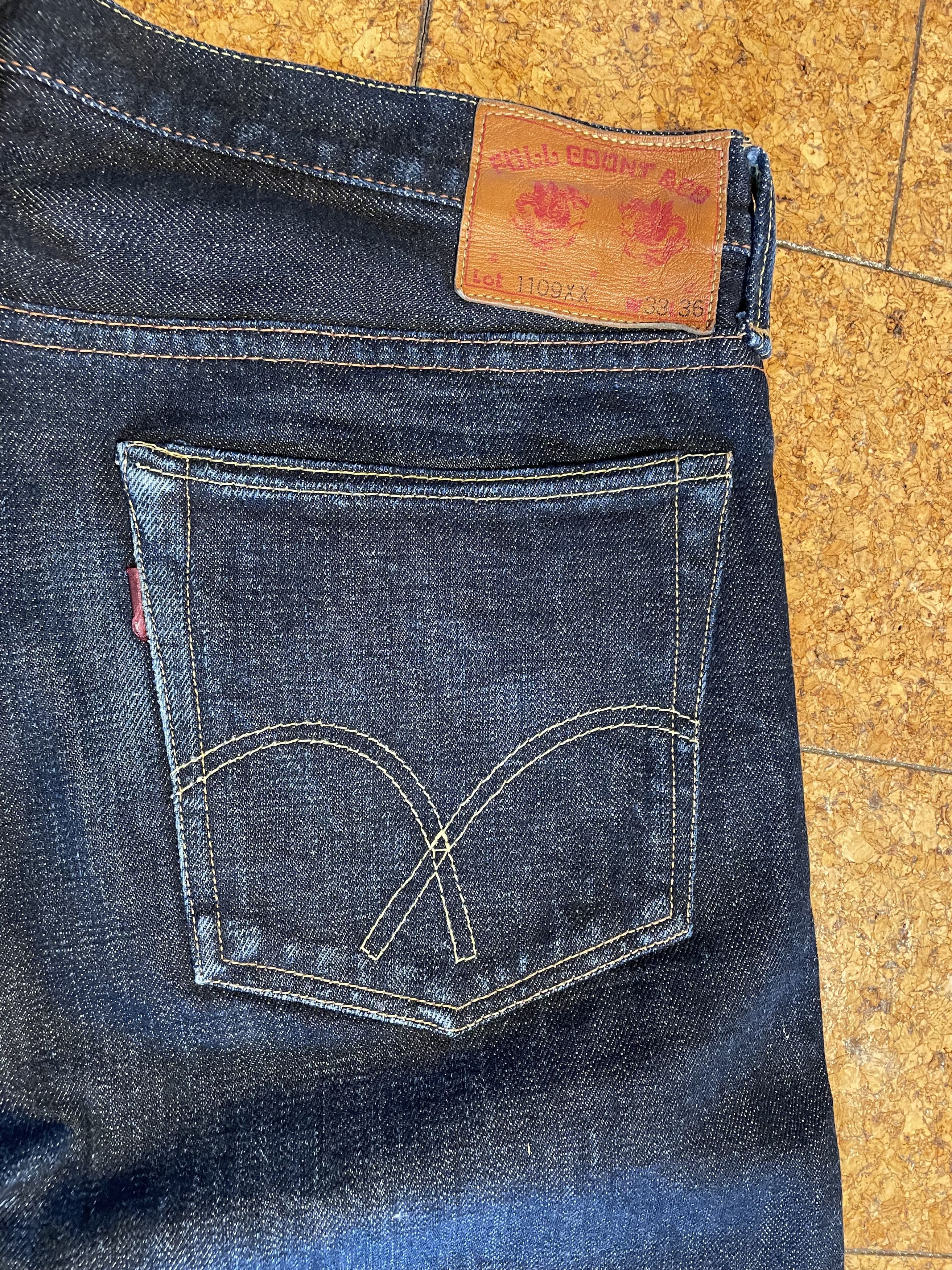 Full Count 1109XX Selvedge Denim – 34×31.5 – Japan