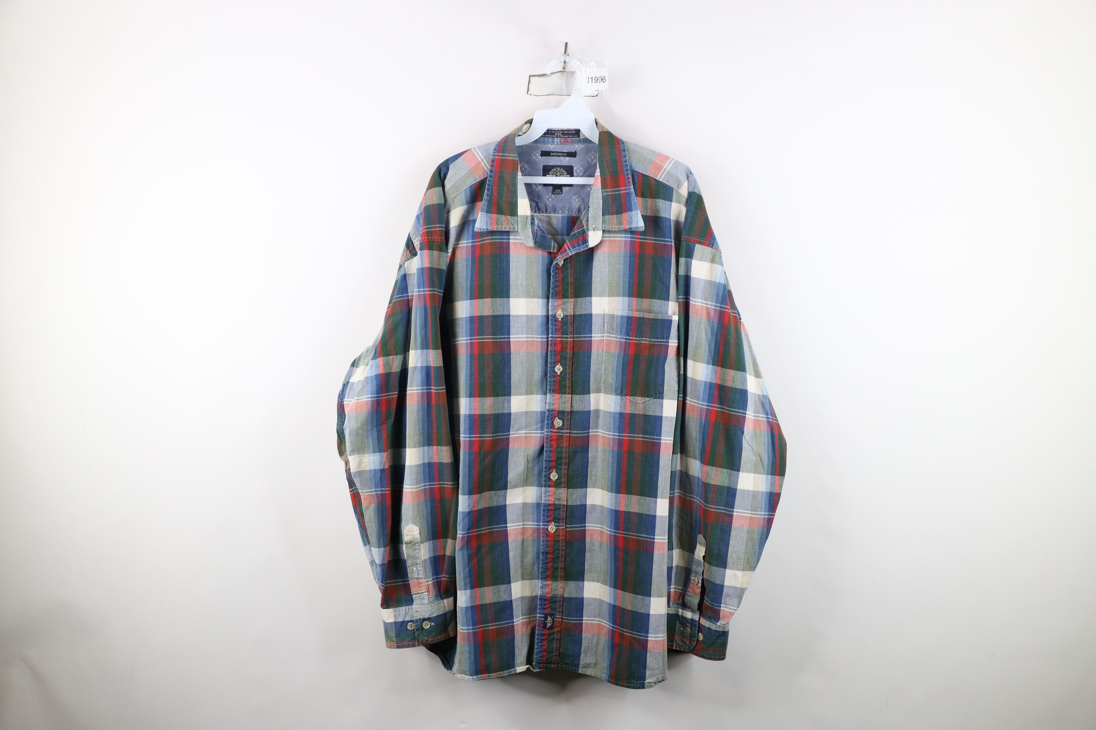 Vintage Vintage 90s Streetwear Rainbow Plaid Collared Button Shirt Size US XXL / EU 58 / 5 - 1 Thumbnail