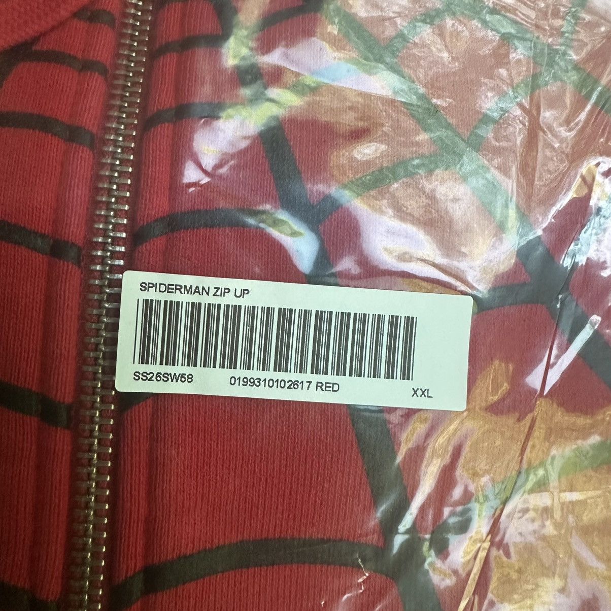 Supreme × Vanson Leathers Supreme Vanson Leathers Spider-Man Zip Up Red Size XXL Size US XXL / EU 58 / 5 - 2 Thumbnail