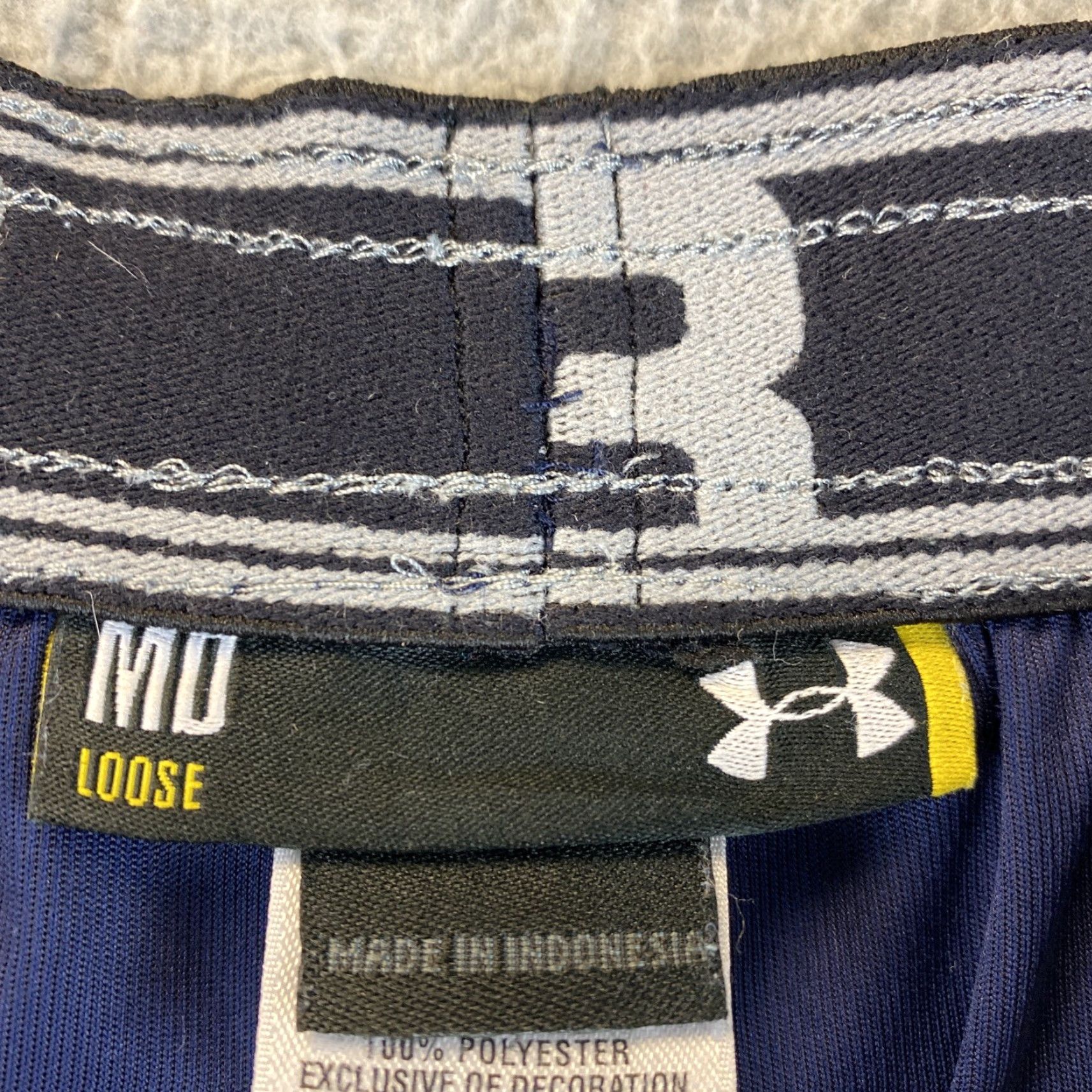 Under Armour Under Armour Men's Navy Blue Athletic Loose Fit Shorts Sz M /39-47 Size US 31 - 4 Thumbnail
