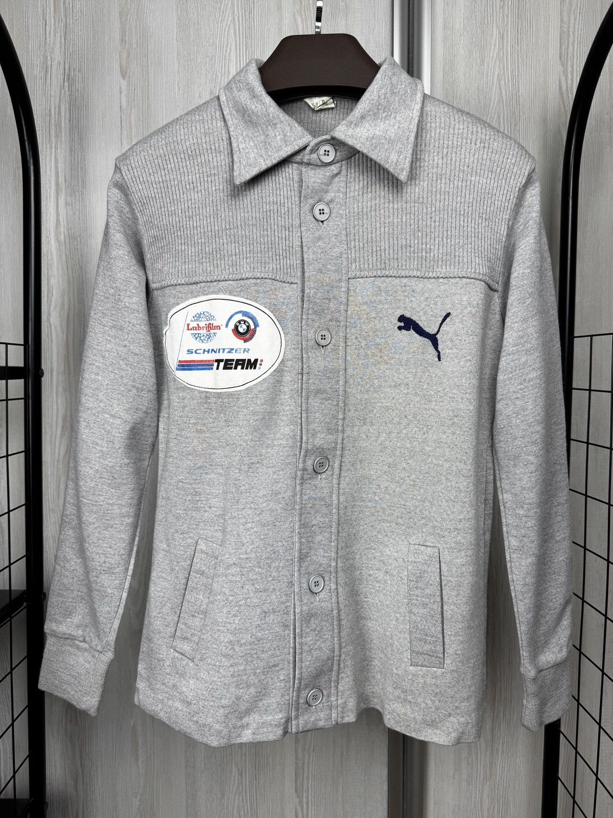Puma Puma vintage 60s 70s Menotti BMW Schnitzer Team Cardigan 5 Size US S / EU 44-46 / 1 - 2 Thumbnail