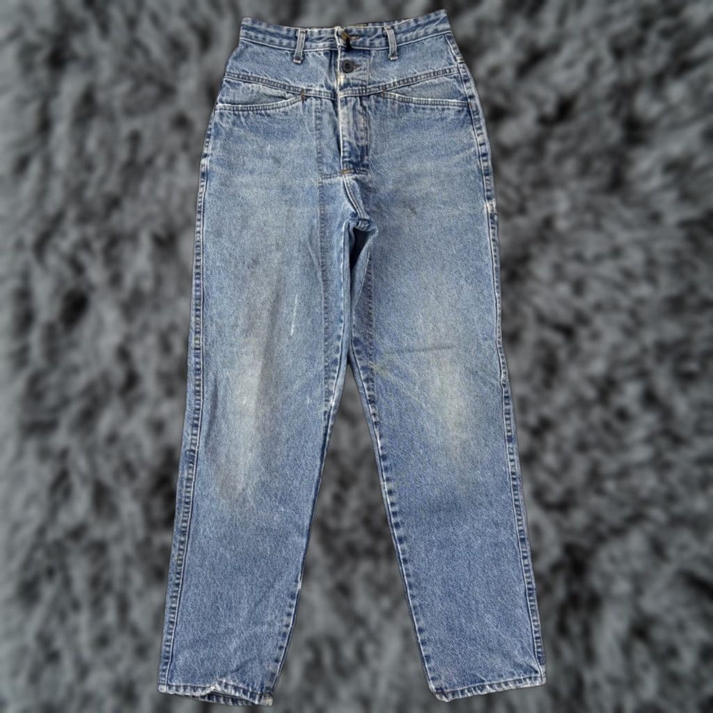Vintage VINTAGE Forenza Jeans Womens 6 Blue High Waisted Mom 90s Tapered Denim 26x30 Zip Size 28" / US 6 / IT 42 - 1 Thumbnail