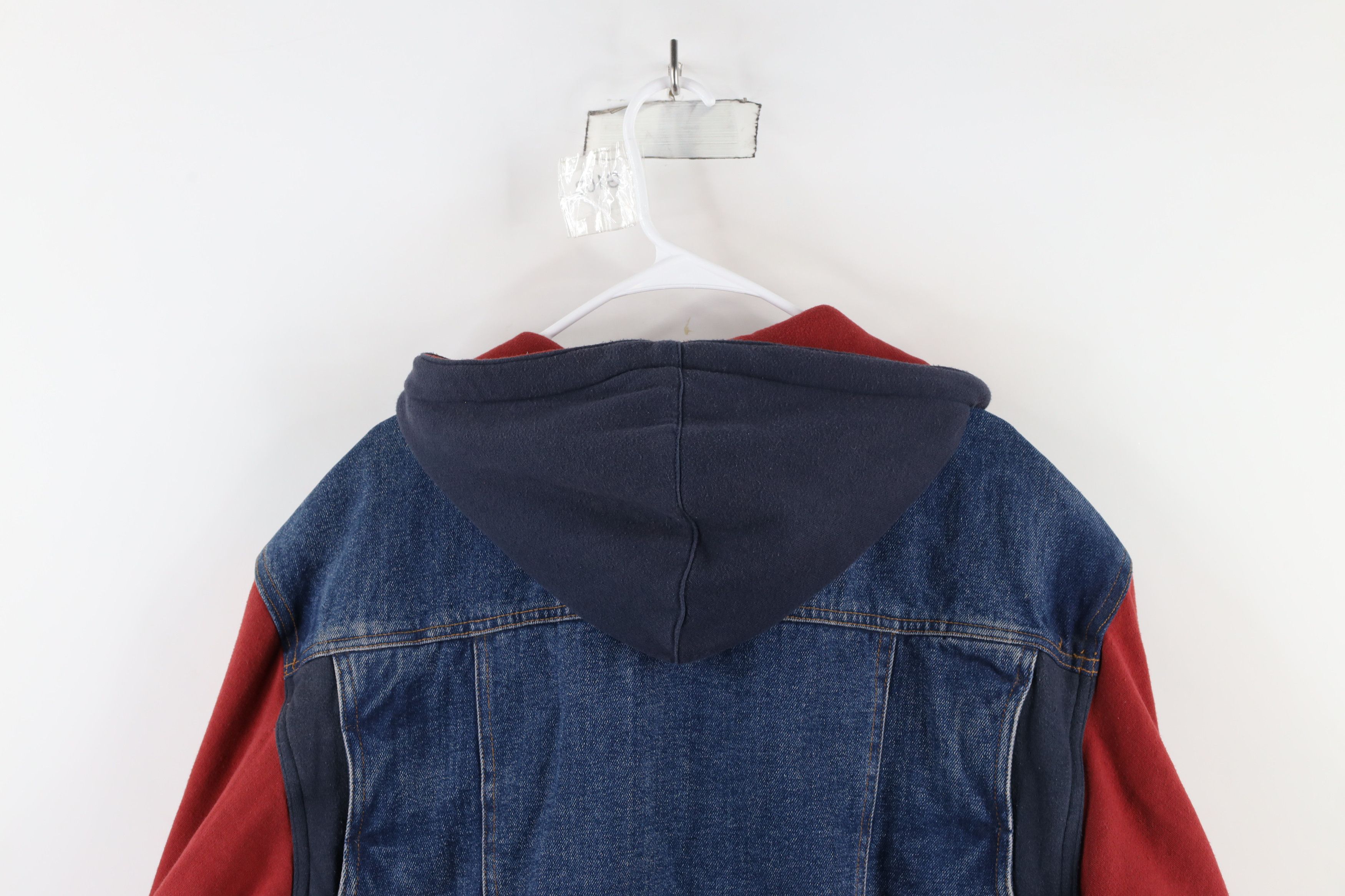 Vintage Vintage 90s Streetwear Hooded Denim Jean Trucker Jacket Size US S / EU 44-46 / 1 - 15 Thumbnail