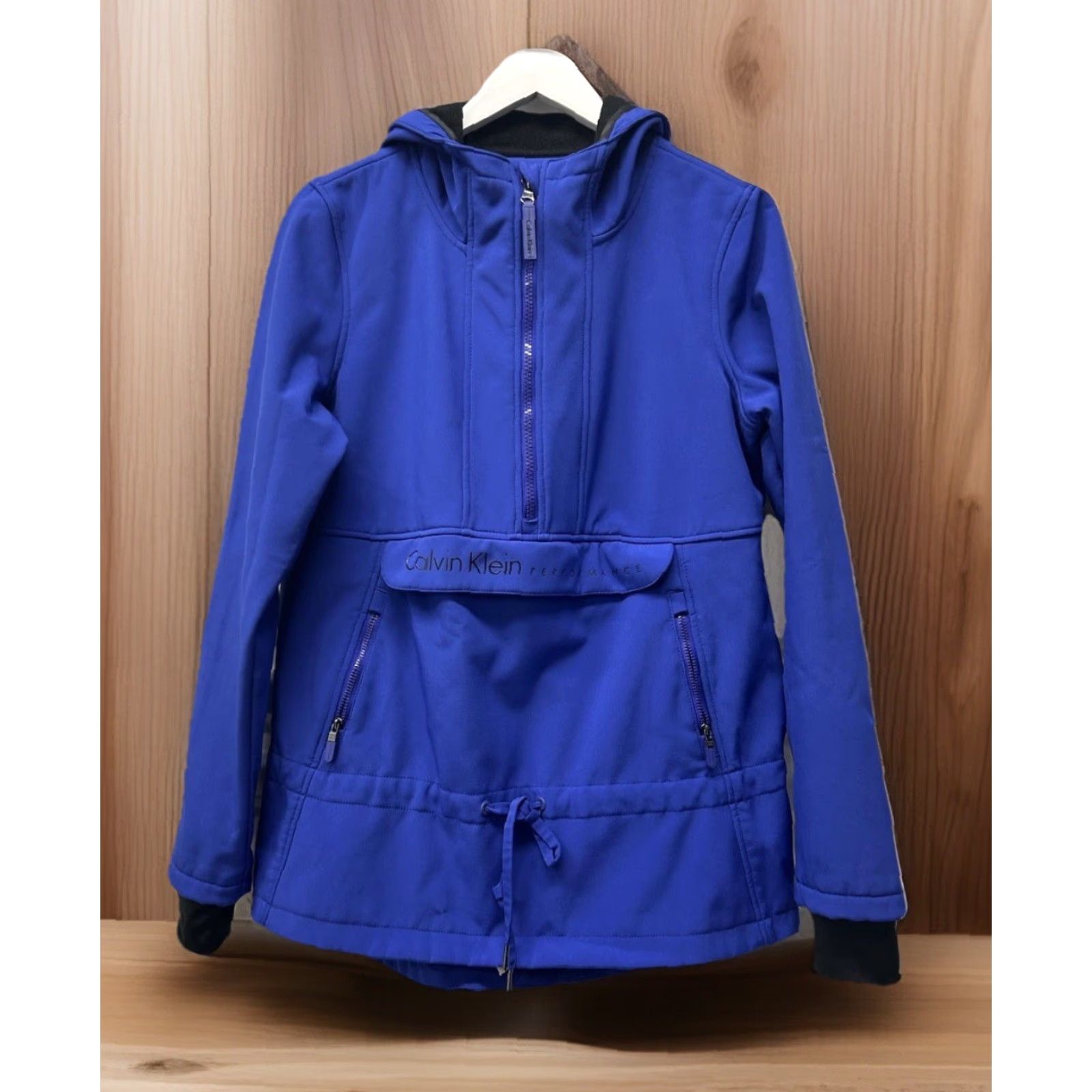 Calvin Klein Calvin Klein Performance Jacket 1/4 Zip Unisex Adults Long Rain Coat S Royal Blue Quick Dry Pockets Polyester Fleece Athletic Size US S / EU 44-46 / 1 - 2 Thumbnail