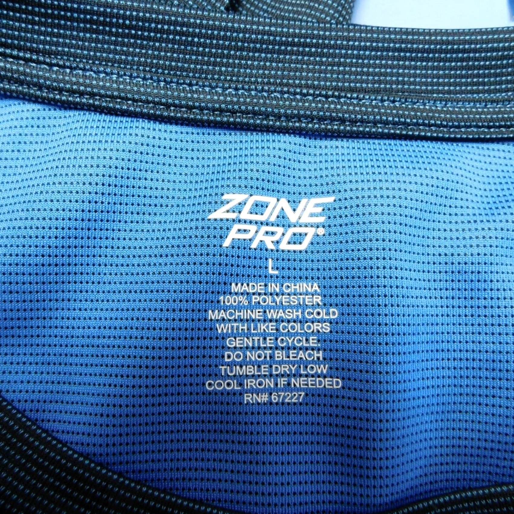 Vintage Zone Pro Sport Men's T-Shirt Short Sleeve Crew Neck Blue Large #1462 Size US L / EU 52-54 / 3 - 3 Thumbnail