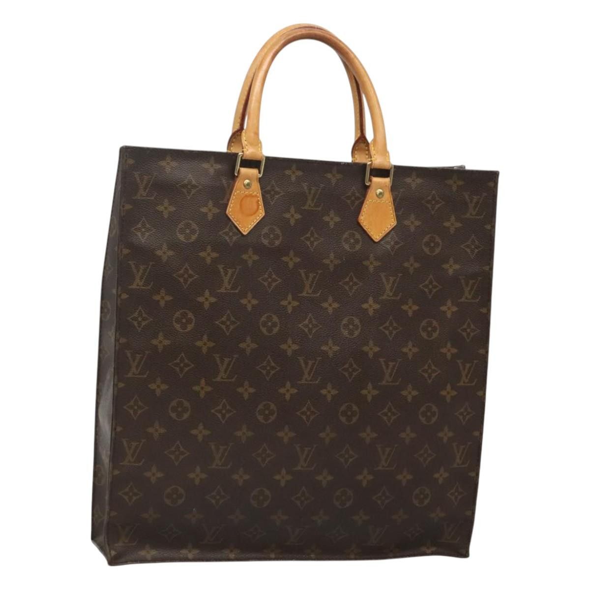 Louis Vuitton LOUIS VUITTON Monogram Sac Plat Hand Bag M51140 Size ONE SIZE - 1 Thumbnail