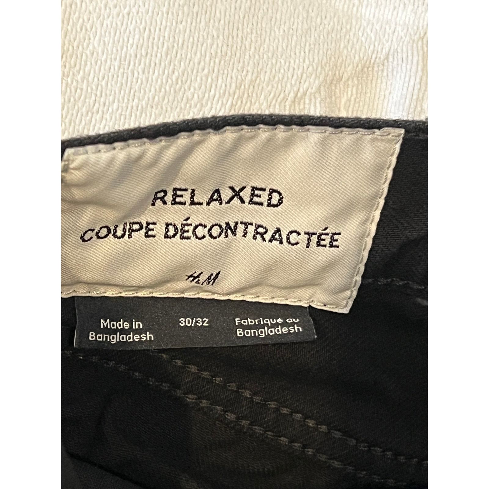 H&M H&M Relaxed Black Jeans Mens 30x32 Size US 30 / EU 46 - 3 Thumbnail