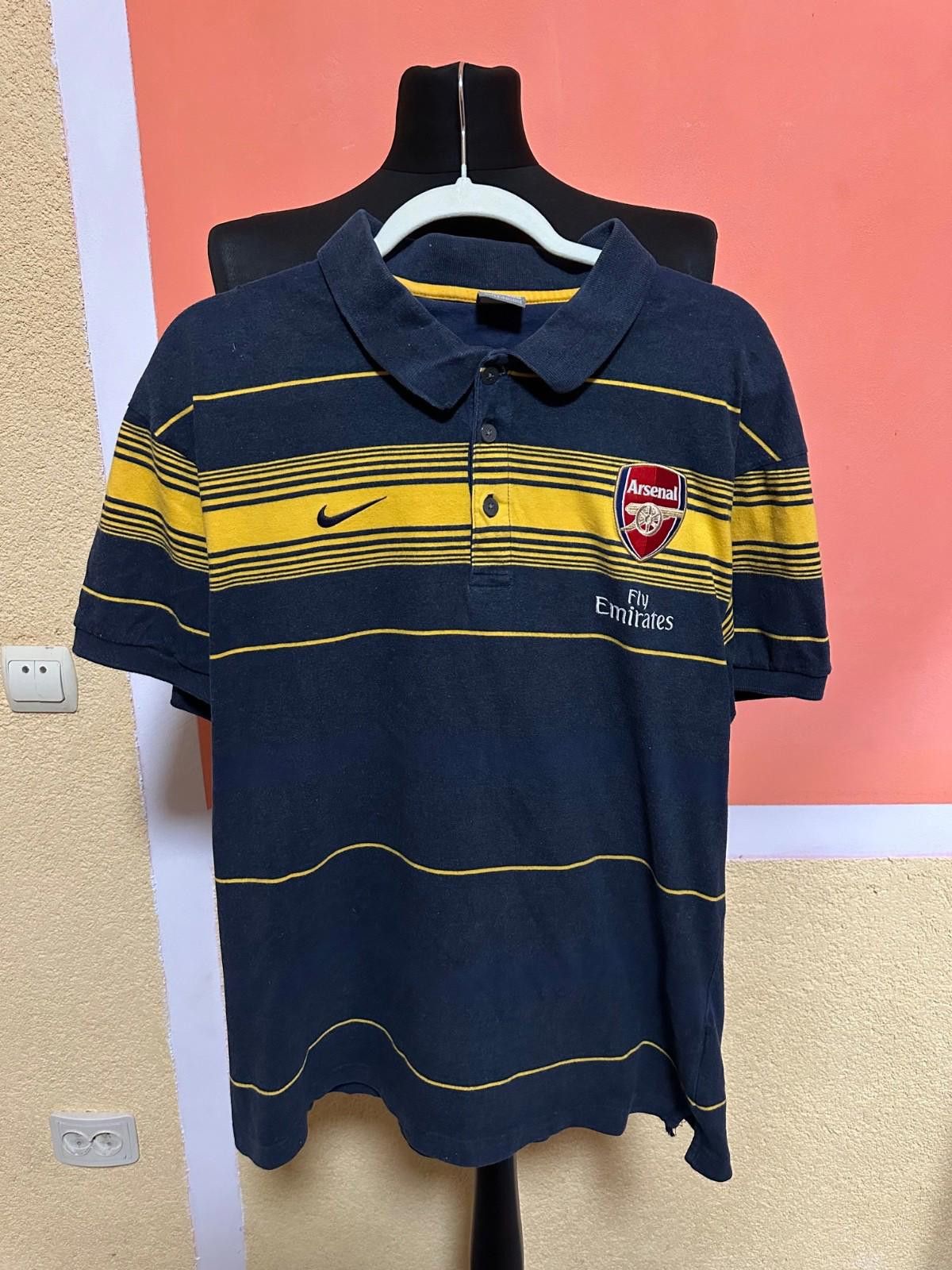 Nike Vtg Y2K Nike Arsenal Fly Emirates Polo Shirt Large Soccer Size US XL / EU 56 / 4 - 1 Thumbnail