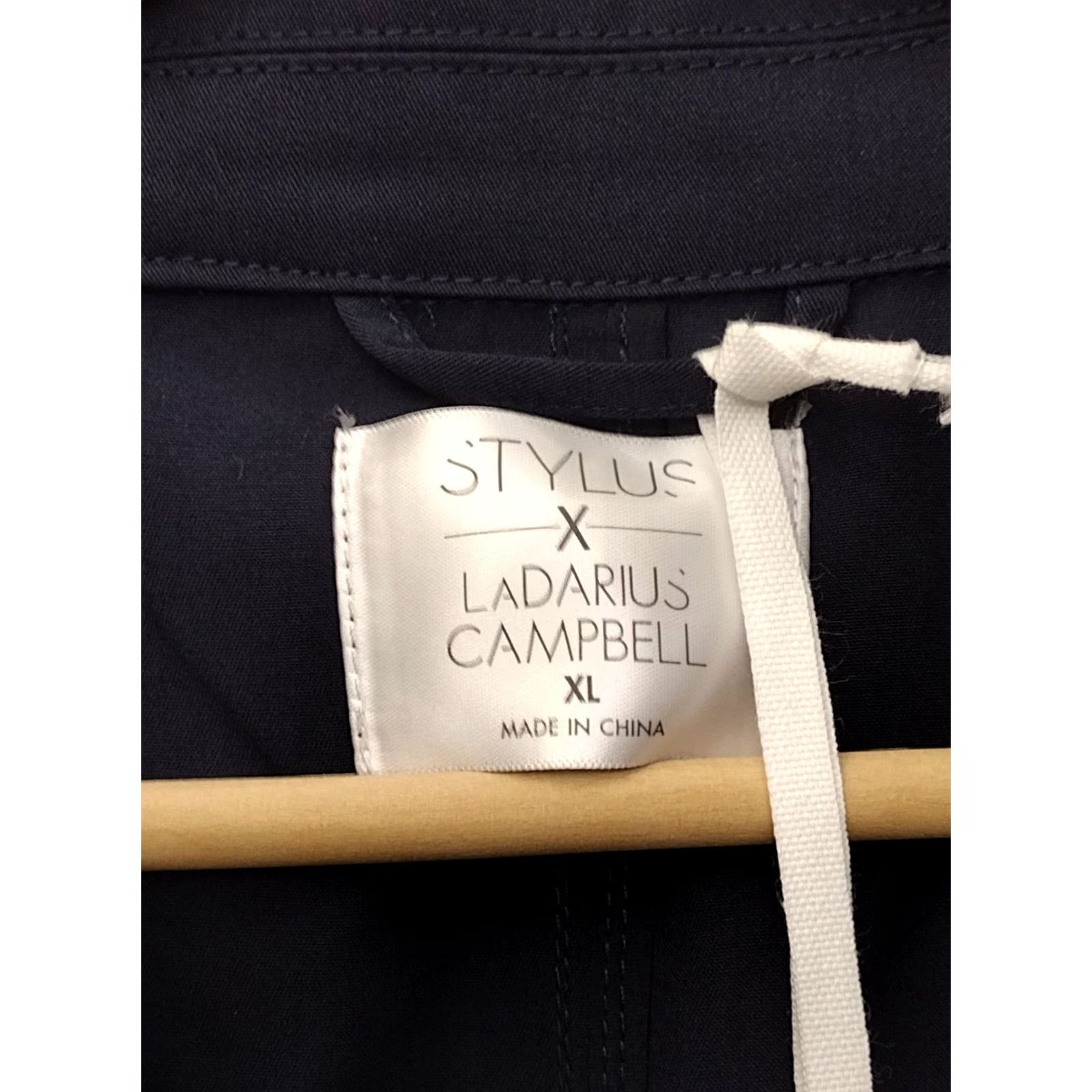 Vintage St stylus X LaDarius Campbell Trench Coat Navy XL Pockets Button Men Size US XL / EU 56 / 4 - 6 Thumbnail