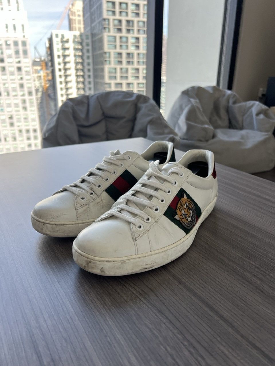 Gucci Gucci Ace Embroidered 'Tiger' Size US 8.5 / EU 41-42 - 5 Thumbnail