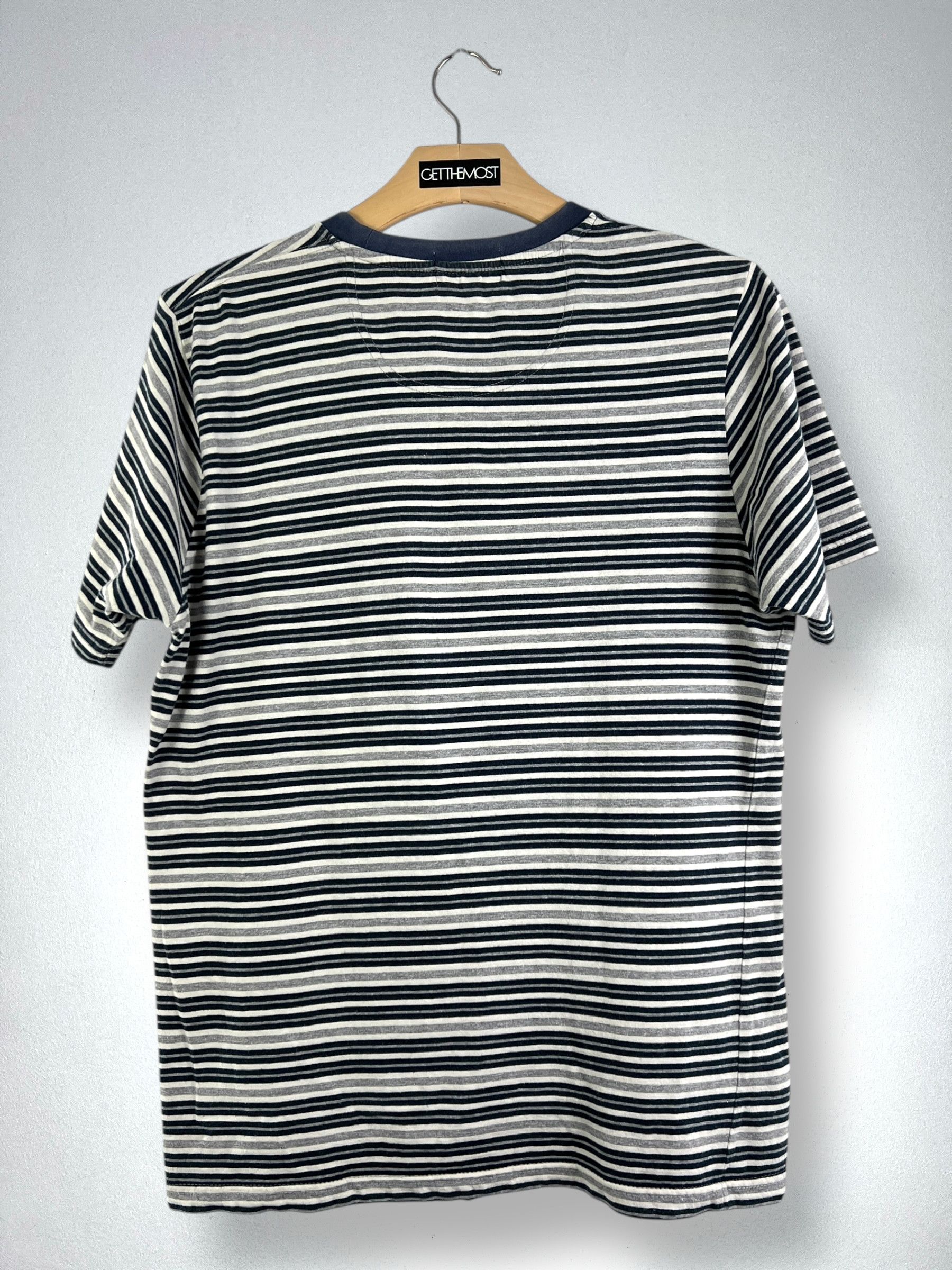 Jean × Michiko Koshino London No.4739 Michiko London Jeans Striped Pocket Tee (L) Size US L / EU 52-54 / 3 - 7 Thumbnail