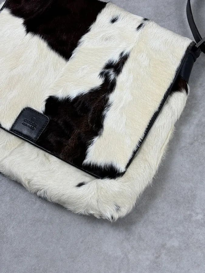 Gucci 2000s Gucci Creamy Fur Cowhide Effect Shoulder Bag Size ONE SIZE - 7 Thumbnail