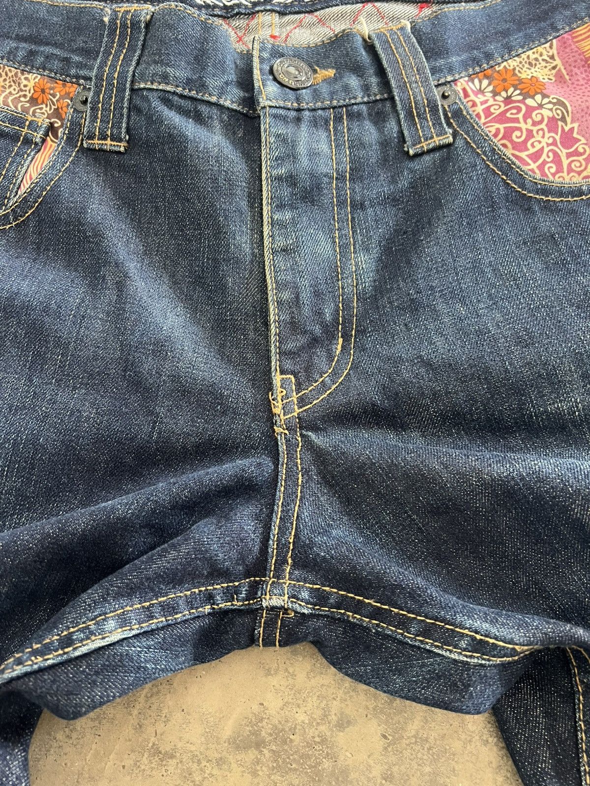Japanese Brand VINTAGE SKULL JAPANESE TRADITIONAL SELVEDGE KODAMA JEANS Size US 34 / EU 50 - 8 Thumbnail