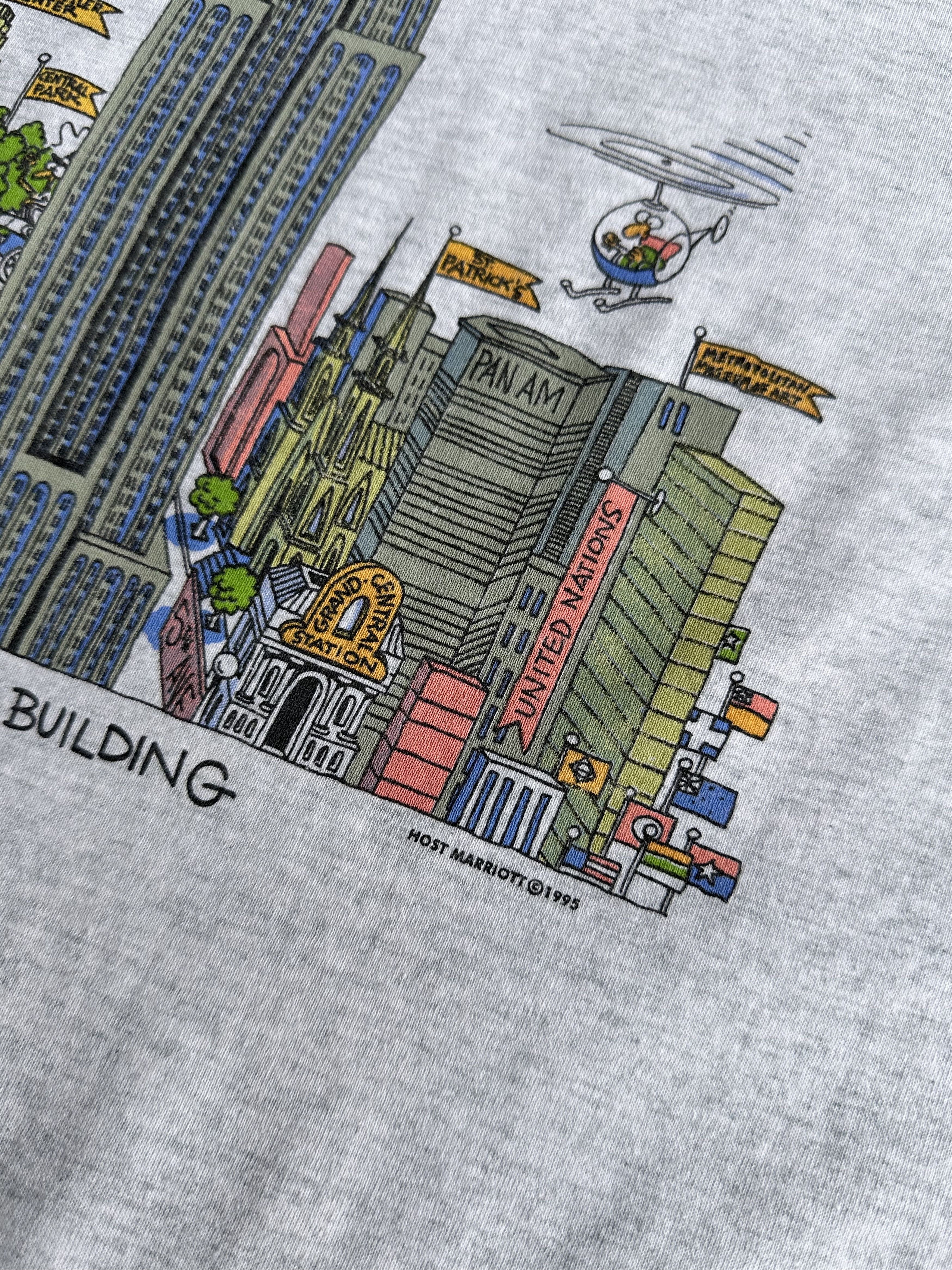 Vintage New York EMPIRE STATE BUILDING vintage t shirt Size US XL / EU 56 / 4 - 4 Thumbnail