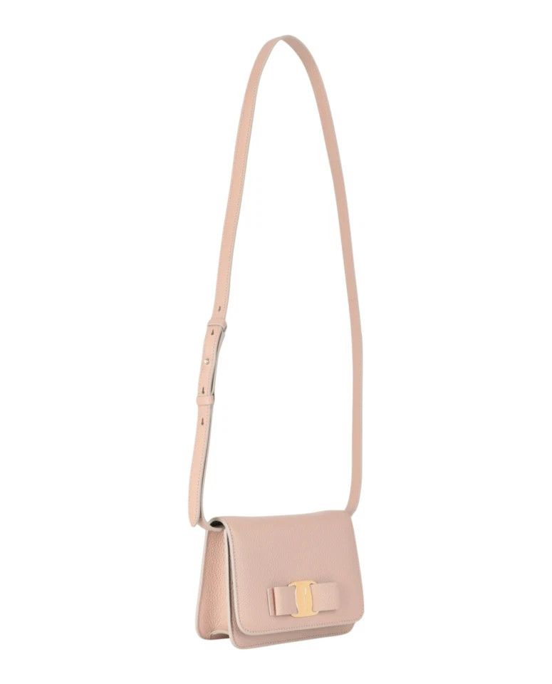 Salvatore Ferragamo o1s1rm0325 Size: OS / Leather-Cross-Body in Light Pink Size ONE SIZE - 4 Thumbnail