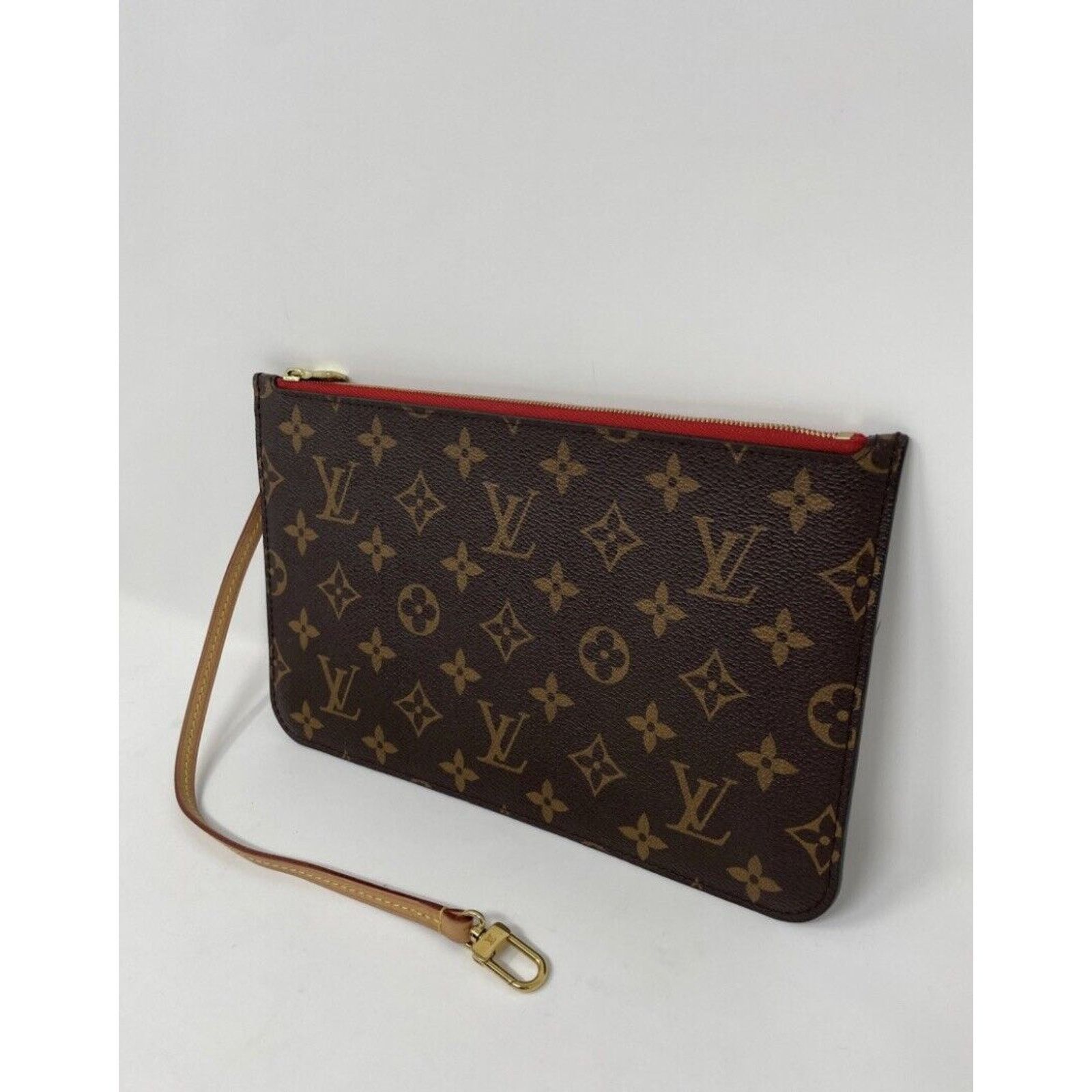 Louis Vuitton Louis Vuitton Cherry Red Monogram Neverfull Pochette Cerise Size ONE SIZE - 4 Thumbnail