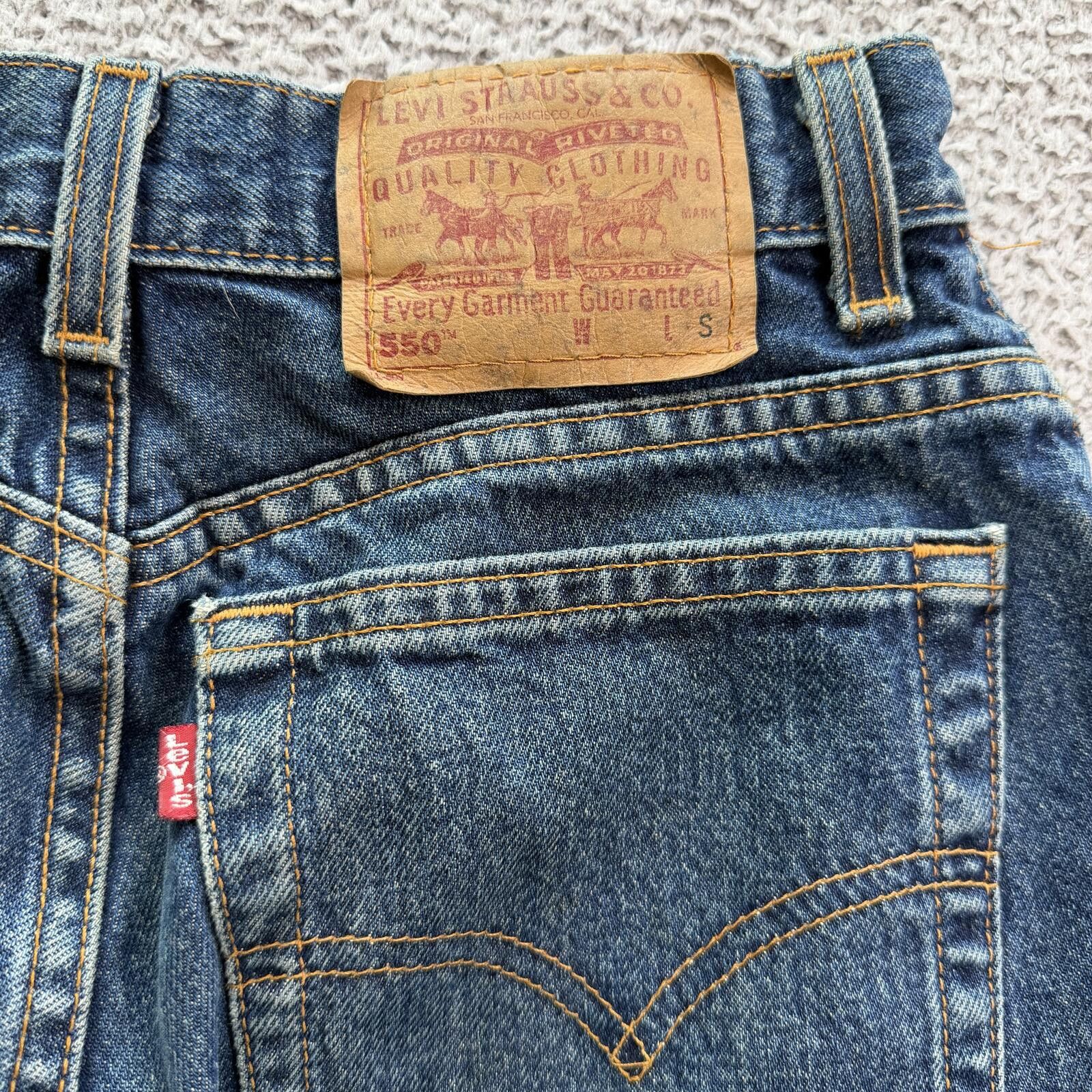 Levi's Levis 550 Relaxed Fit Jeans Womens 10 Blue Y2K Vintage 27x29 Size 27" / US 4 / IT 40 - 9 Thumbnail