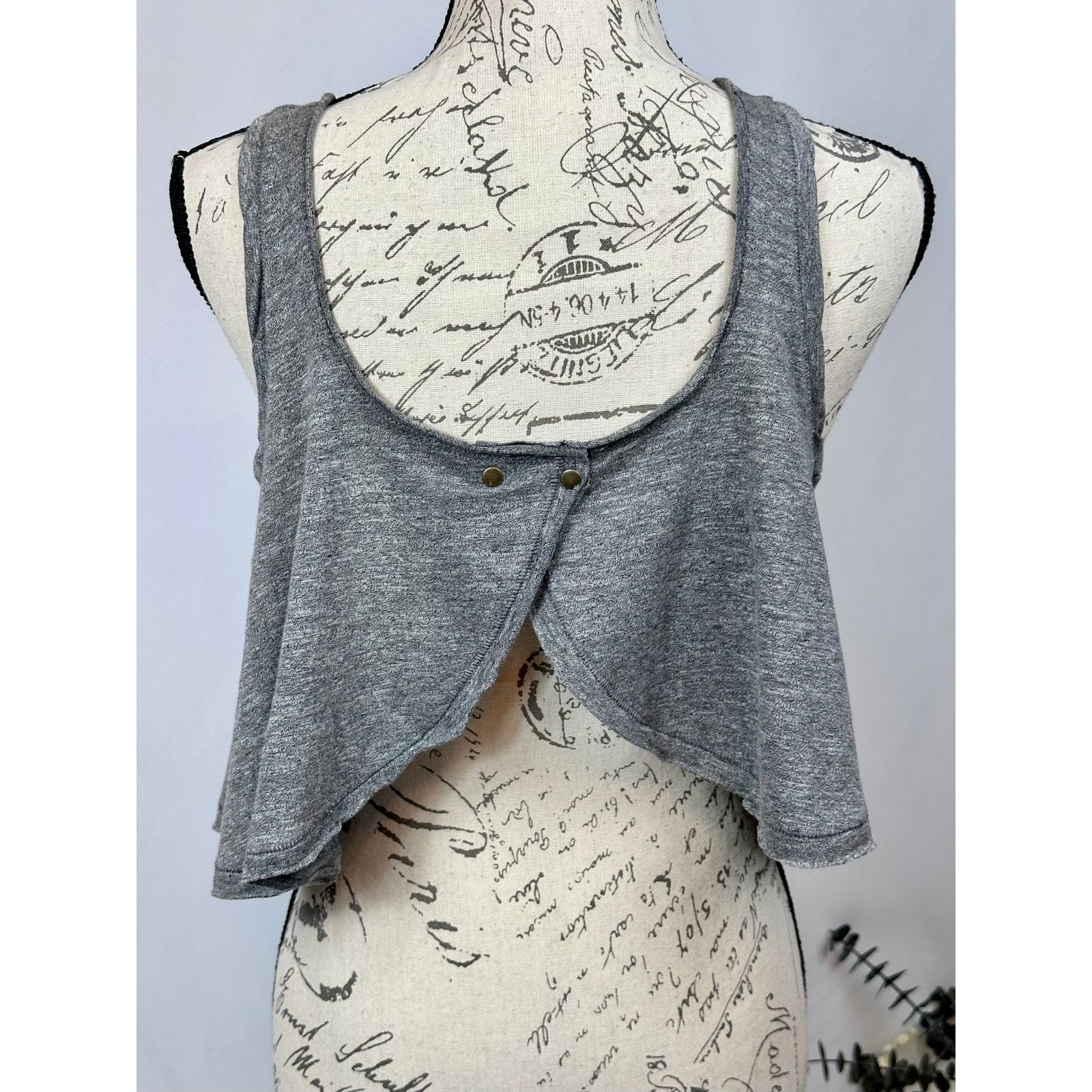 Free People Free People Stevie Split Back Tank Gray XS Size XS / US 0-2 / IT 36-38 - 18 Thumbnail