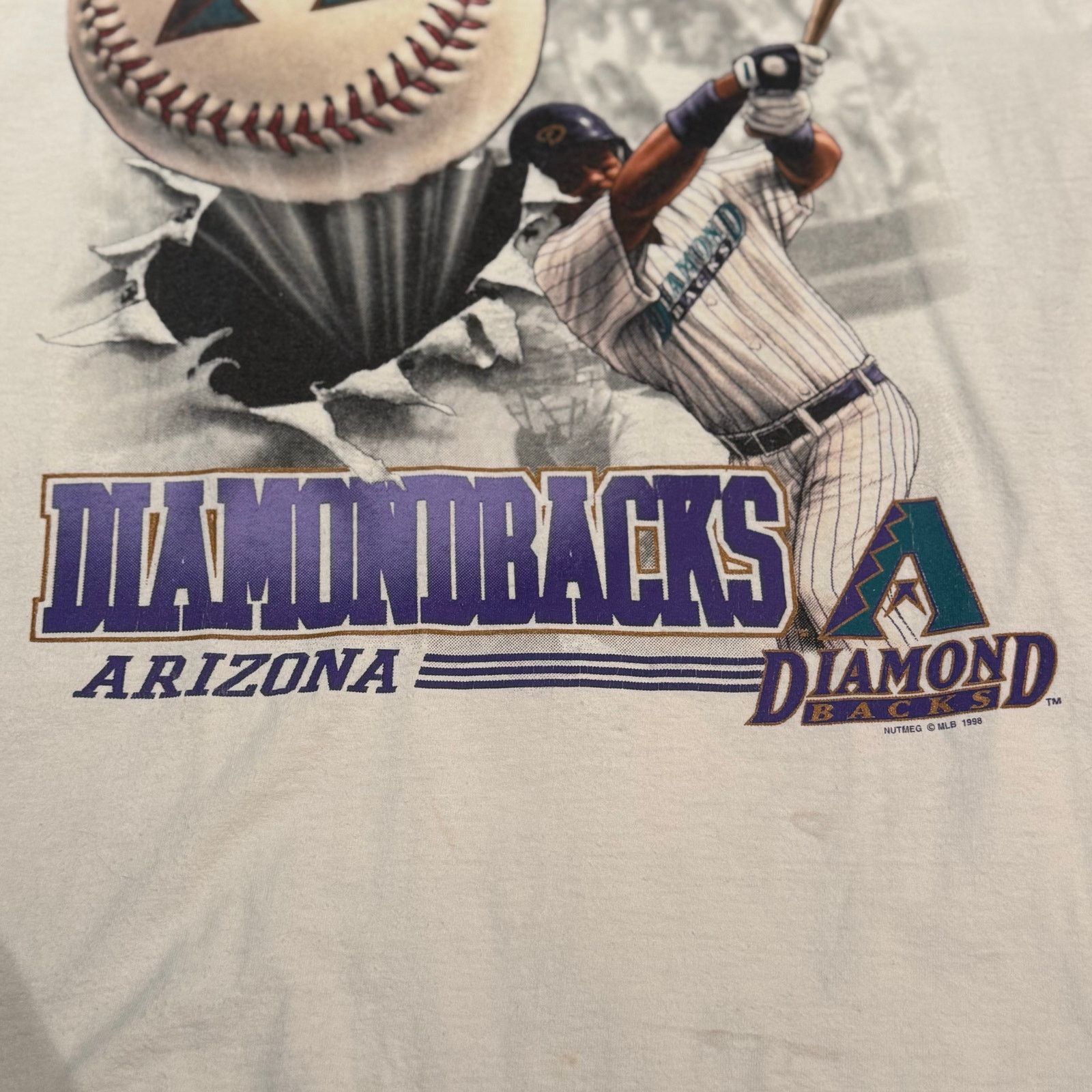 Nutmeg 1998 Nutmeg Arizona Diamondbacks Home Run Graphic Tee Size US L / EU 52-54 / 3 - 8 Thumbnail