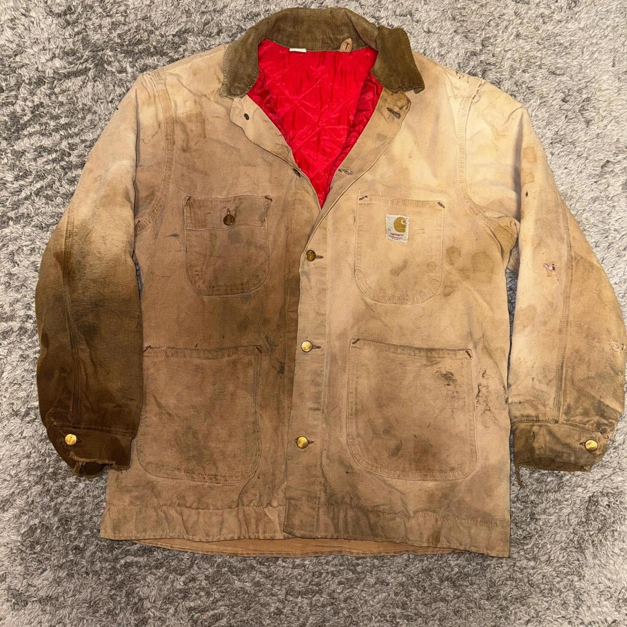 Carhartt Carhartt Men's Tan and Brown Jacket Size US L / EU 52-54 / 3 - 1 Thumbnail
