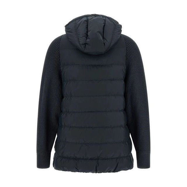 Brunello Cucinelli BRUNELLO CUCINELLI Blue Shiny Zipper Pull Down Jacket New & Size XS / US 0-2 / IT 36-38 - 2 Thumbnail