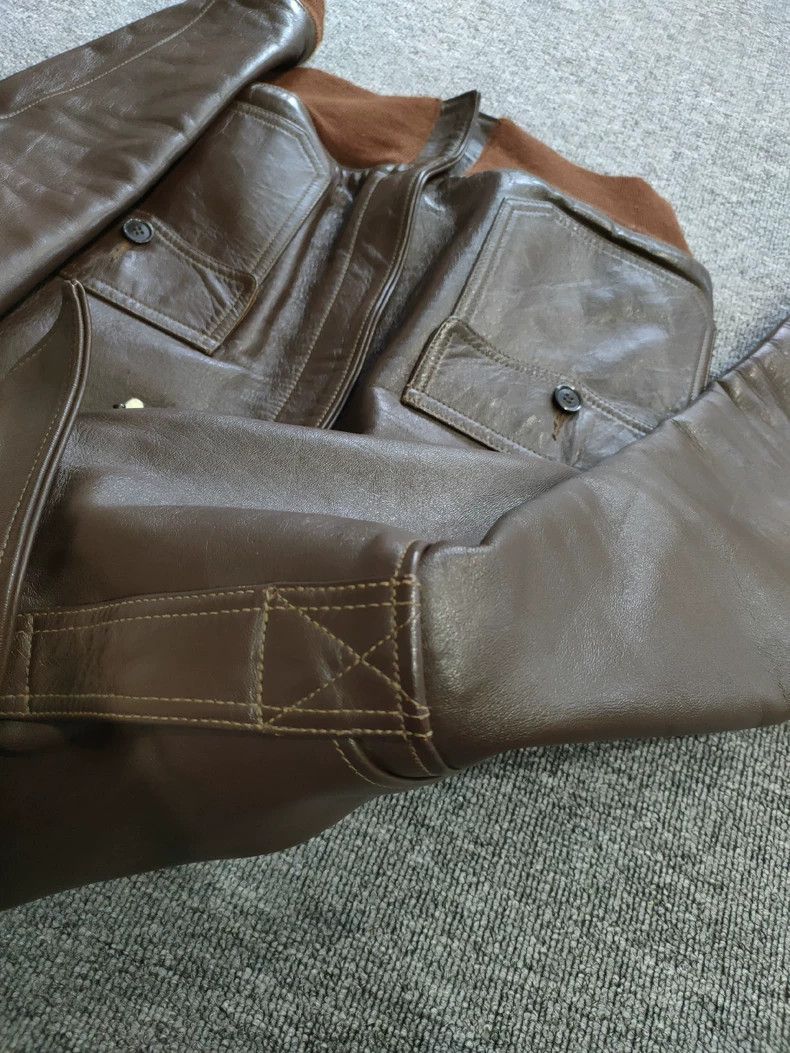 The Real McCoy's The REAL McCOY'S A2 G1 Pilot Jacket with Horsehide 2505-Nex Size US M / EU 48-50 / 2 - 5 Thumbnail