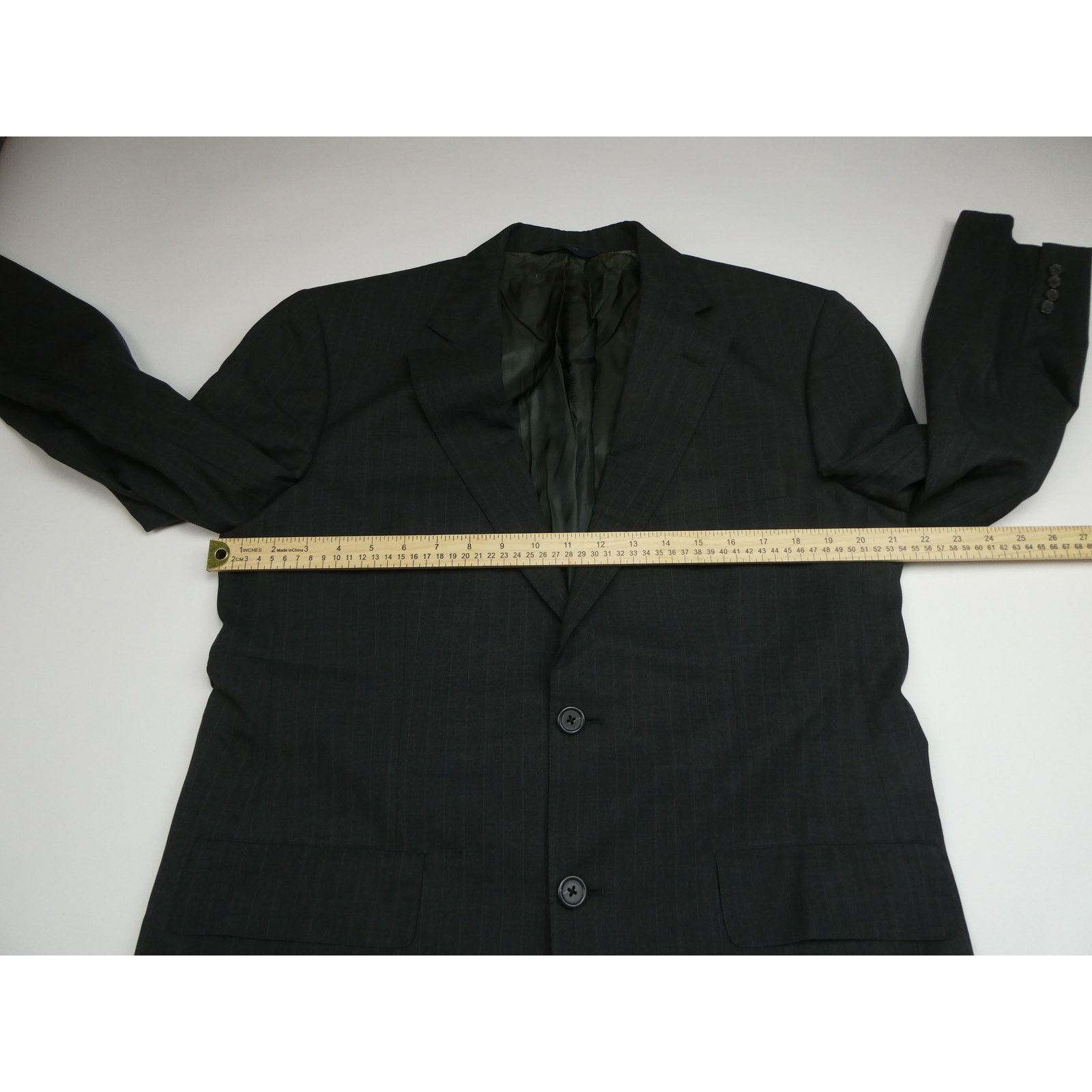 Brooks Brothers Brooks Brothers suit blazer & pant, 39R, gray pinstripe Size 40R - 6 Thumbnail