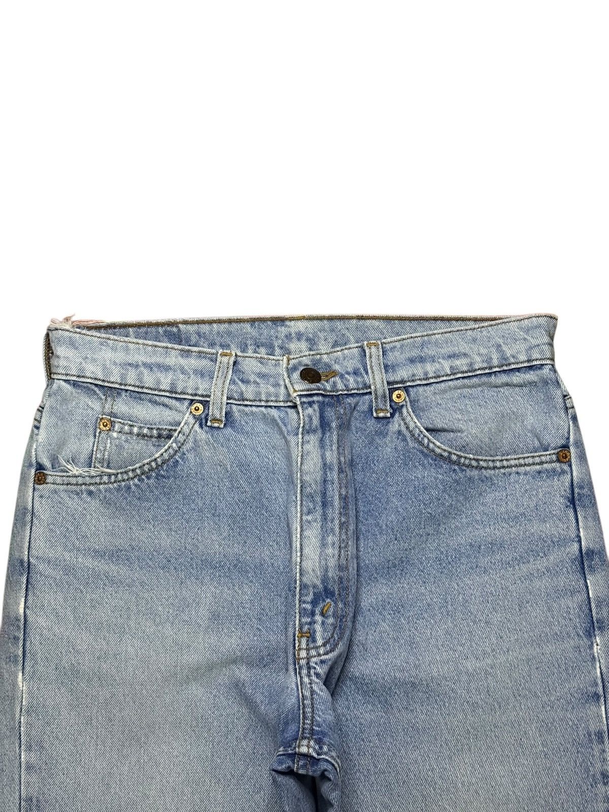 Levi's Vintage 90s Levis 210 Orange Tab Blue Wash Baggy Jeans Size US 30 / EU 46 - 4 Thumbnail