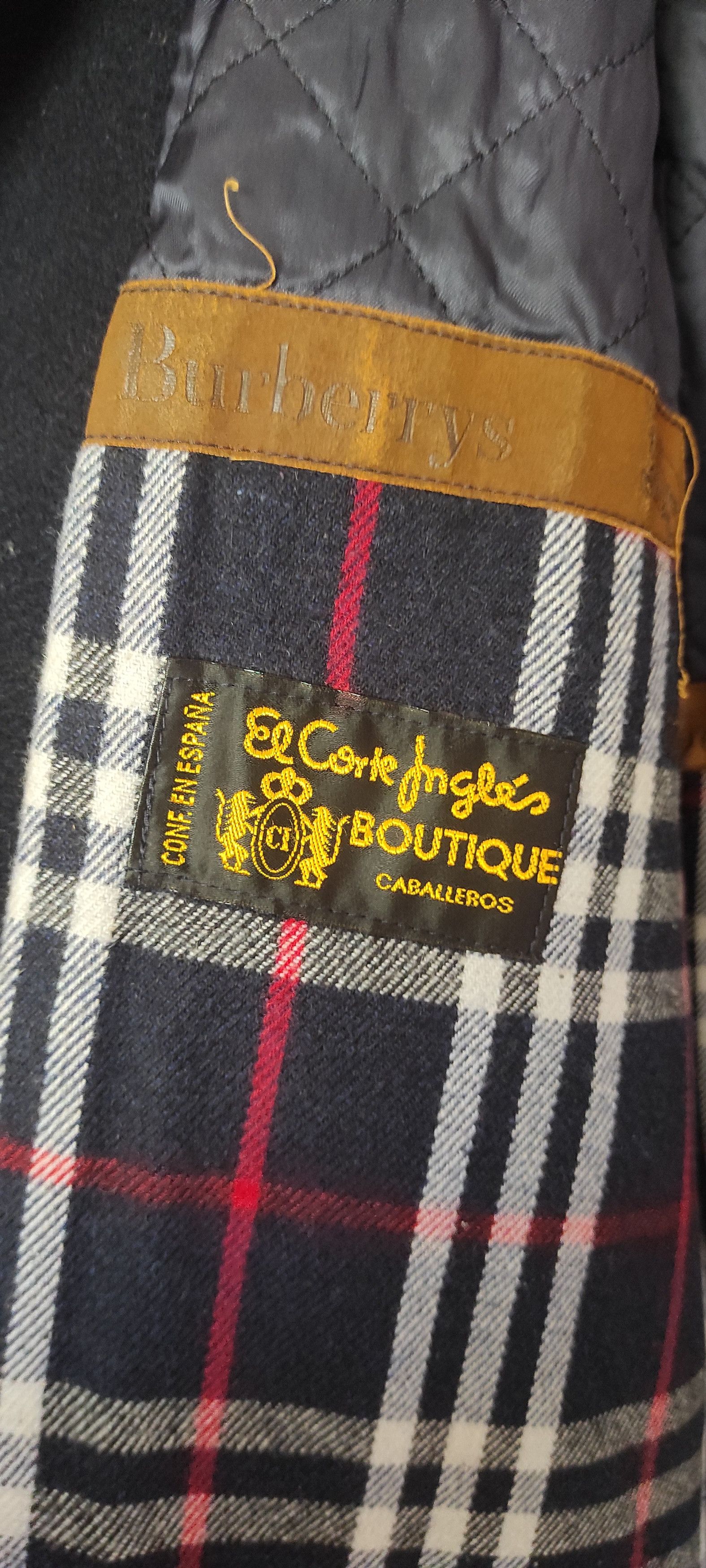 Burberry × Vintage Burberrys Mens Nova Check Wool Duffle Coat Made In Spain Size US L / EU 52-54 / 3 - 12 Thumbnail
