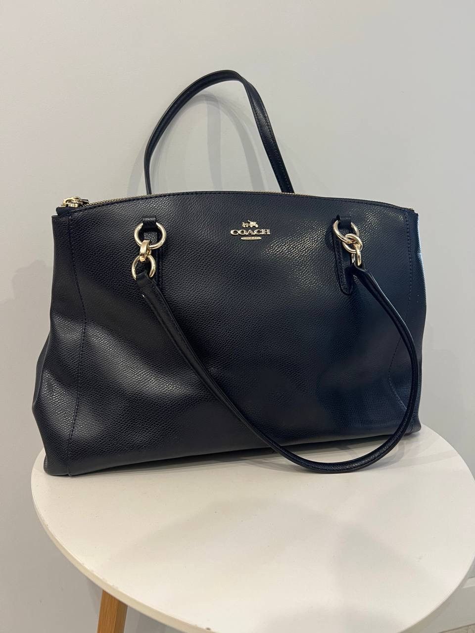 Coach Coach Black Blue Leather Large Size ONE SIZE - 1 Thumbnail