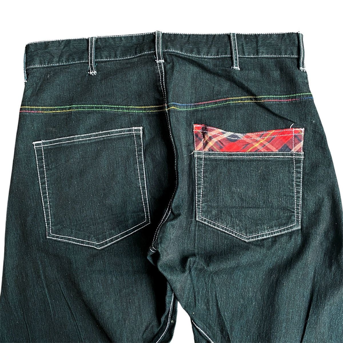 Hysteric Glamour × Japanese Brand × Vintage Rare Japanese Brand Real Vintage 2000s Flared Jeans Y2K Size US 33 - 4 Thumbnail