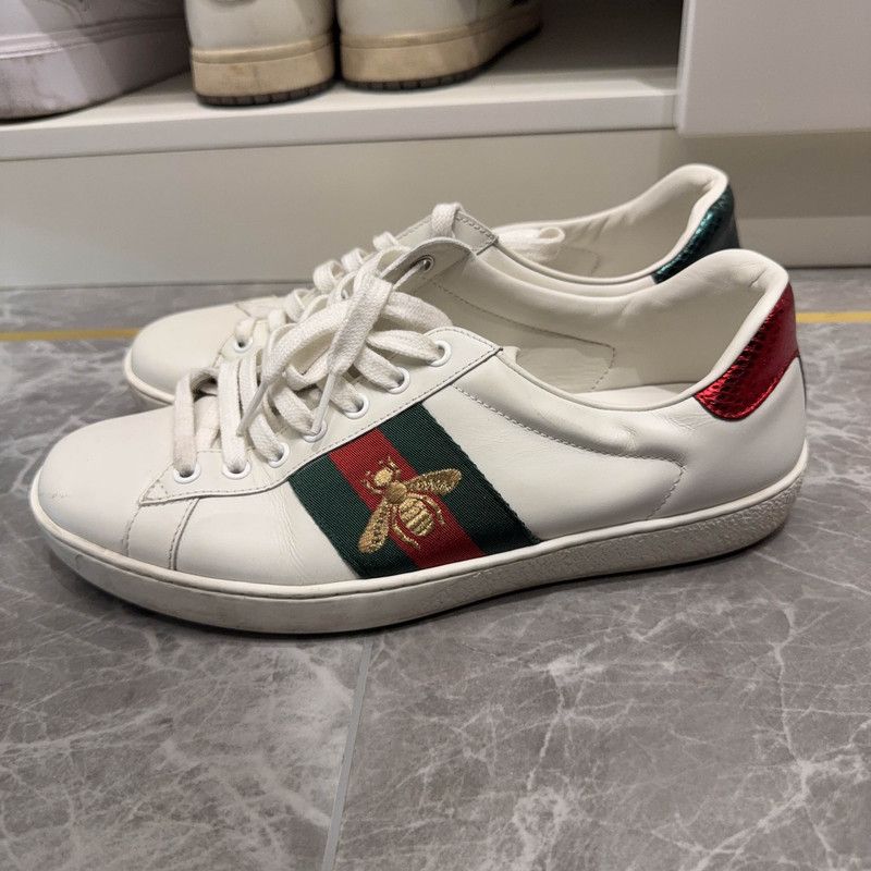 Gucci Gucci Ace Leather Fashion Sneakers for Men 0079 Size US 9.5 / EU 42-43 - 1 Thumbnail