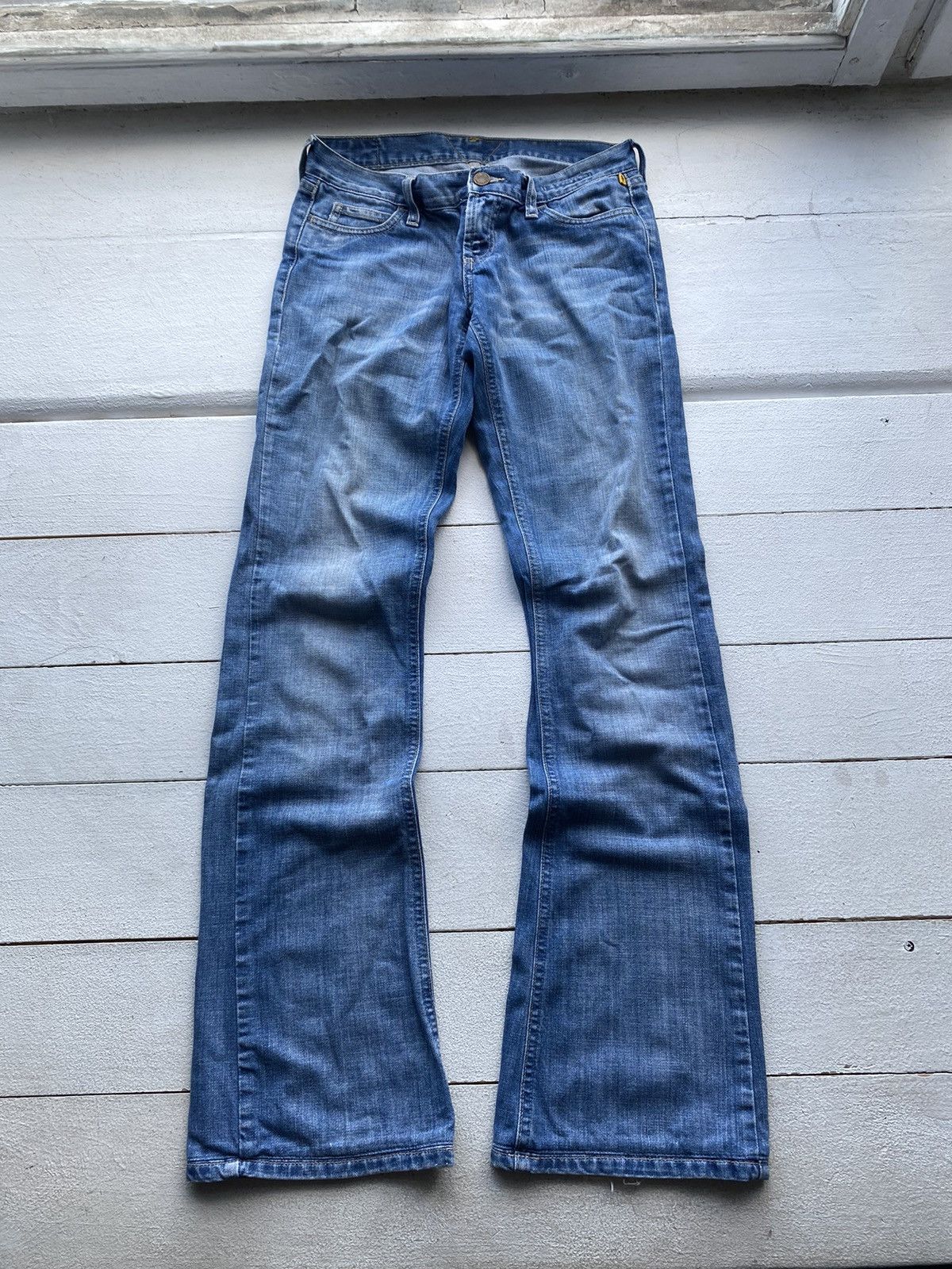 Other × Vintage Meltin Pot Flare Bell Bottom Womens 25 Denim Jeans Ripped Size 25" / US 0 / IT 36 - 1 Thumbnail
