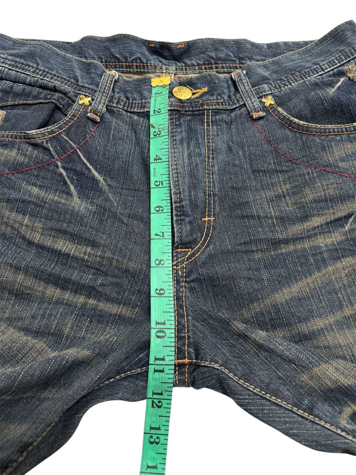 Lee VINTAGE LEE RIDER FLARED LEG DISTRESSED DENIM JEANS Size US 34 / EU 50 - 22 Thumbnail