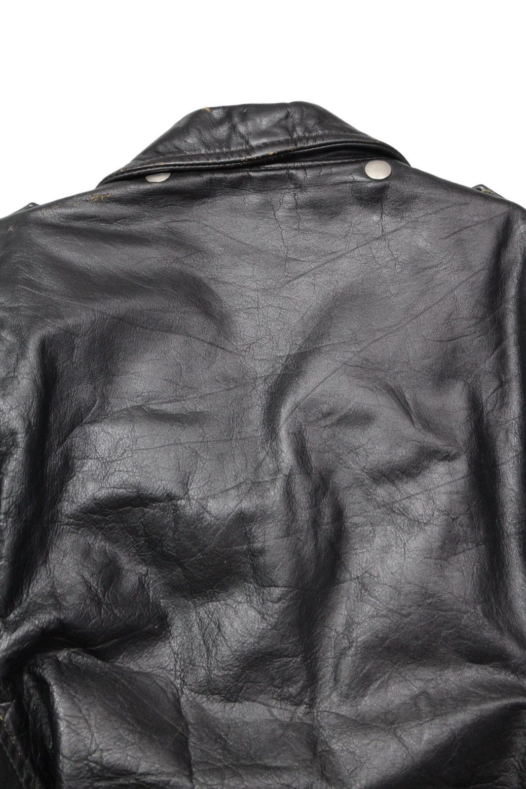 Vintage 1970S HARLEY DAVIDSON CYCLE QUEEN LEATHER BIKER JACKET Size S / US 4 / IT 40 - 8 Thumbnail