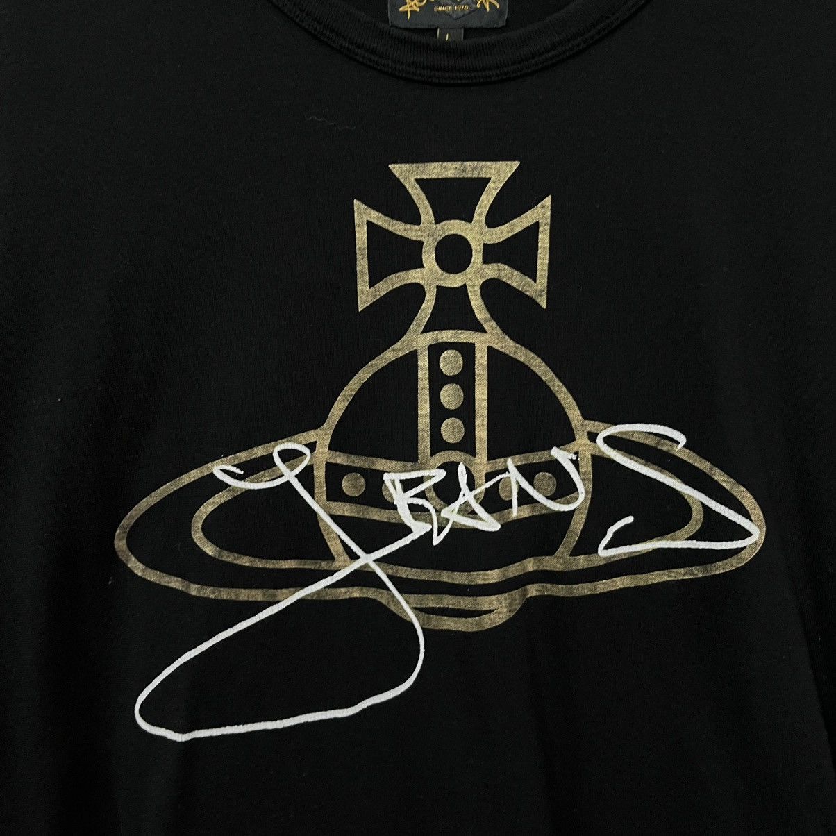 Vivienne Westwood Vivienne Westwood T shirt Big Logo Black Size US L / EU 52-54 / 3 - 5 Thumbnail