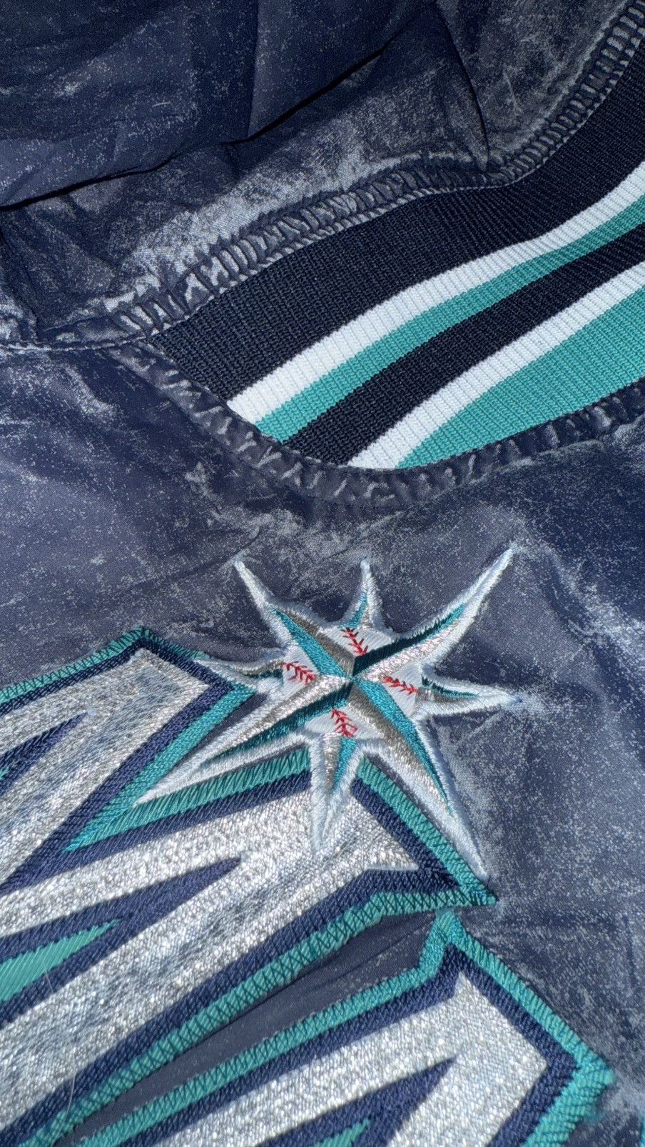 Majestic Faded Seattle Mariners MLB Bomber Jacket Size US M / EU 48-50 / 2 - 4 Thumbnail