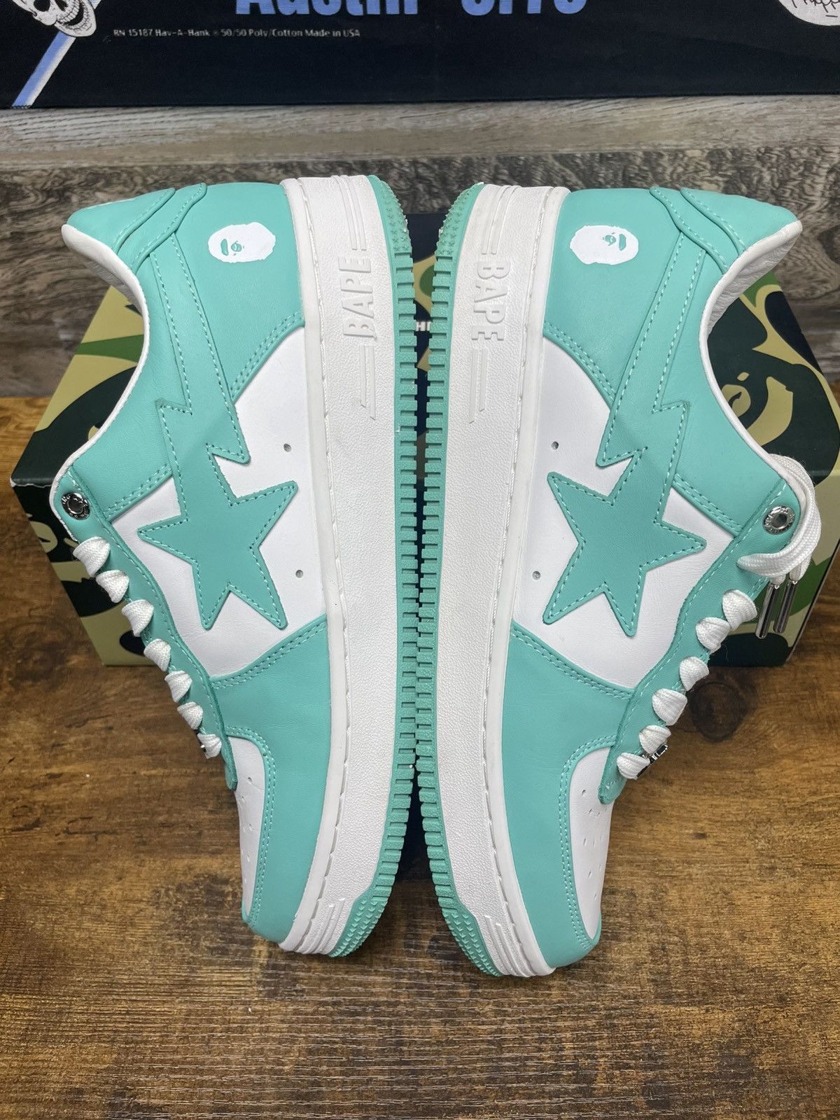 Bape 9-Bapesta Sneaker Pastel Green/White Size US 9 / EU 42 - 6 Thumbnail
