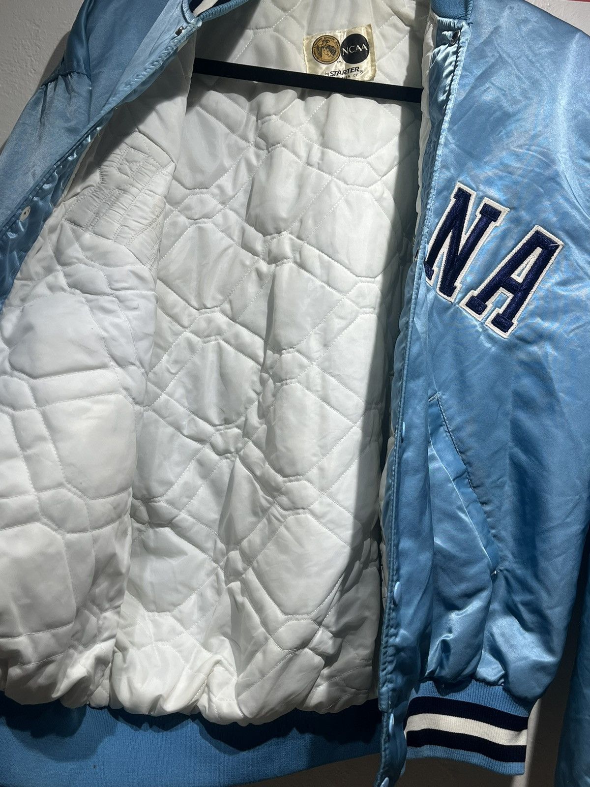Vintage Vintage 80s NCAA University of North Carolina satin Jacket Size US L / EU 52-54 / 3 - 9 Thumbnail