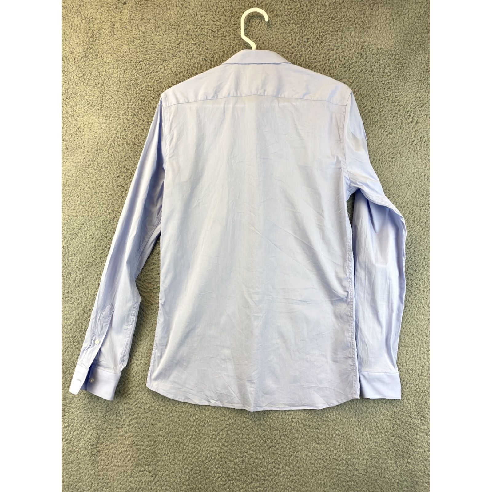 Zara Zara Man Slim Fit Long Sleeve Button-Up Shirt Men's Medium Blue Casual Cotton Size US M / EU 48-50 / 2 - 7 Thumbnail