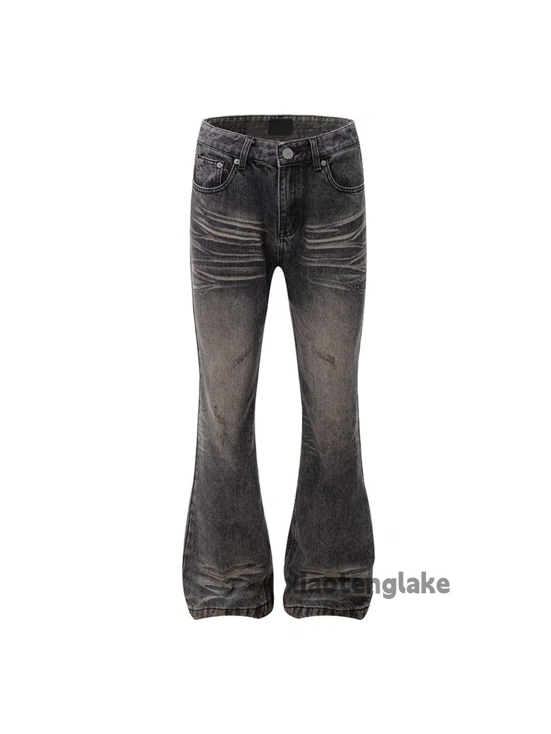 Jean × Vintage washed faded punk grunge bootcut yuppie flared jeans Size US 30 / EU 46 - 6 Thumbnail