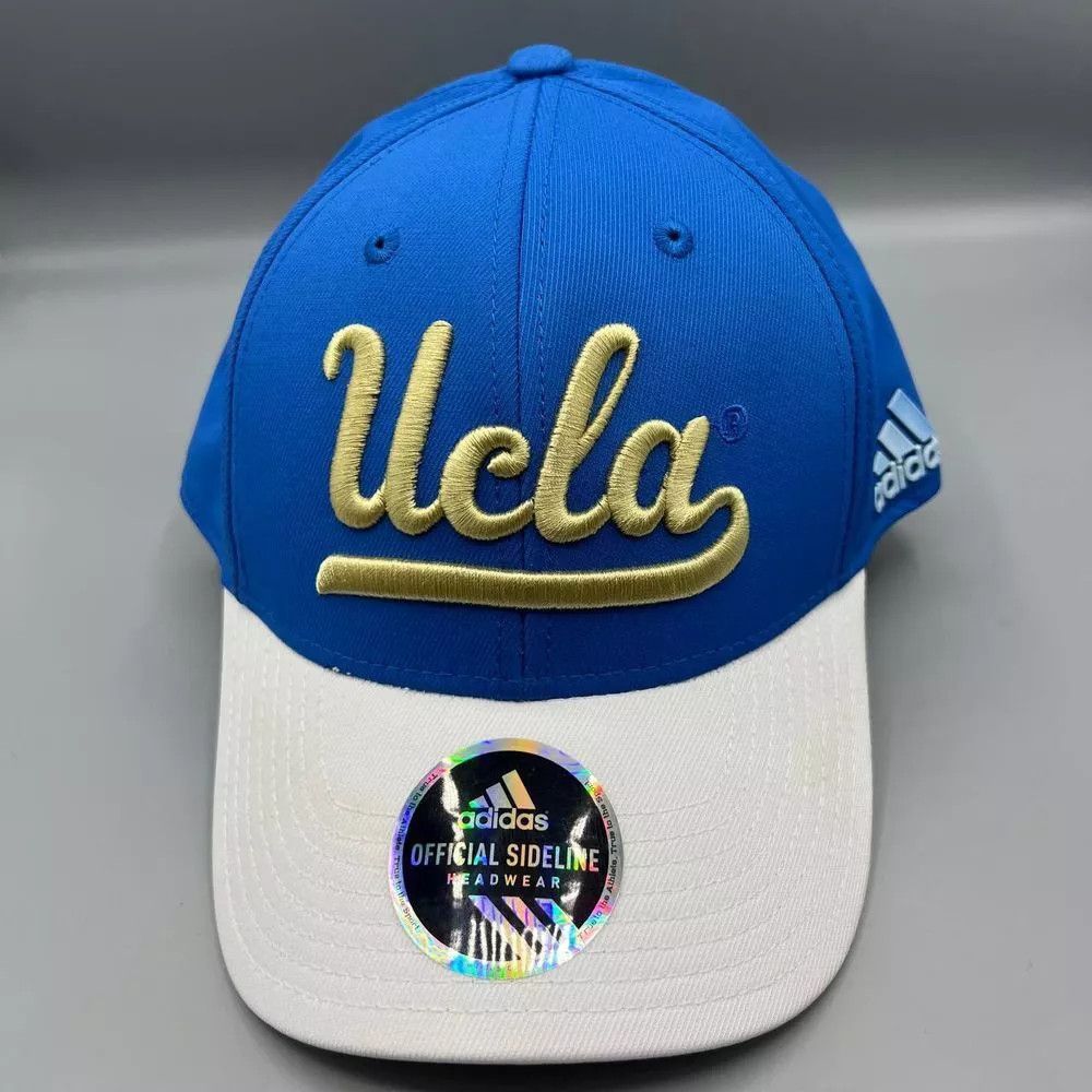 Adidas UCLA Bruins Hat Men Blue Adidas Stretch Fitted Cap L-XL Size ONE SIZE - 1 Thumbnail