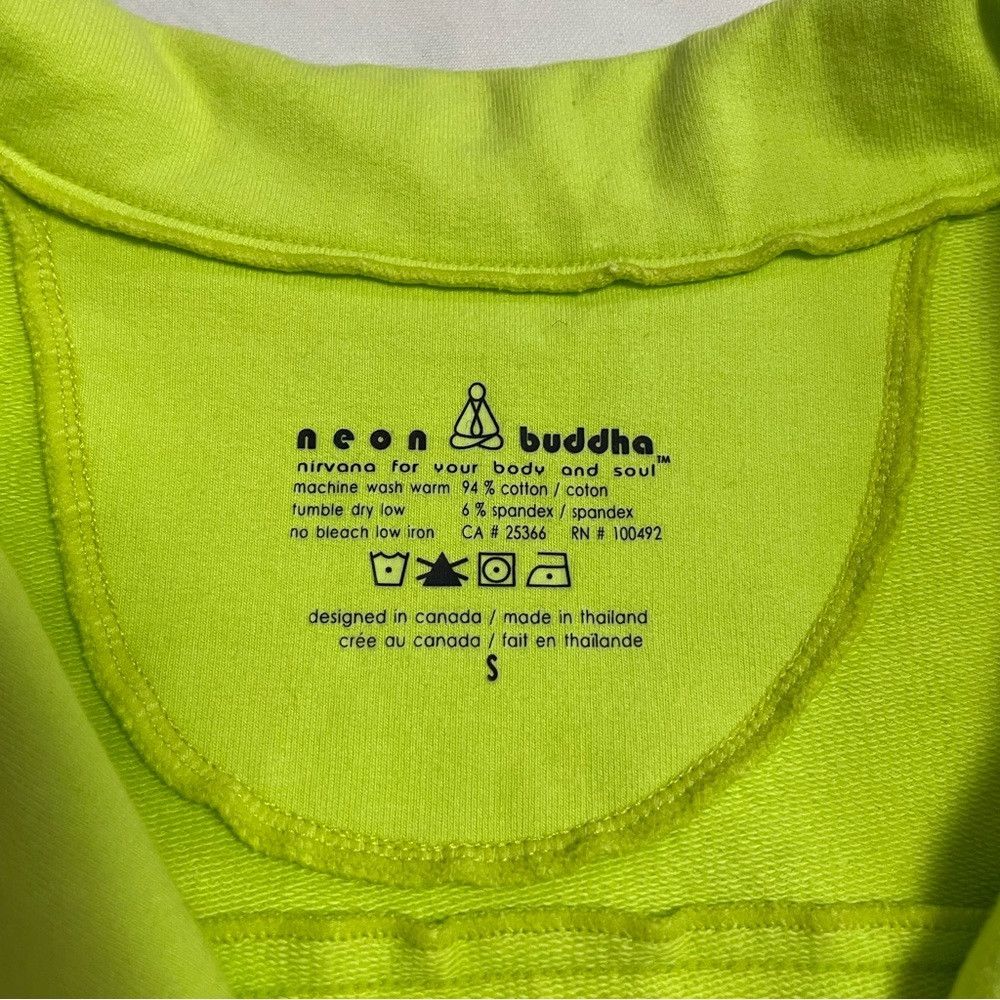 Other Neon Buddha Yellow Green Mix Buttons Cotton Jacket Size S Size S / US 4 / IT 40 - 6 Thumbnail